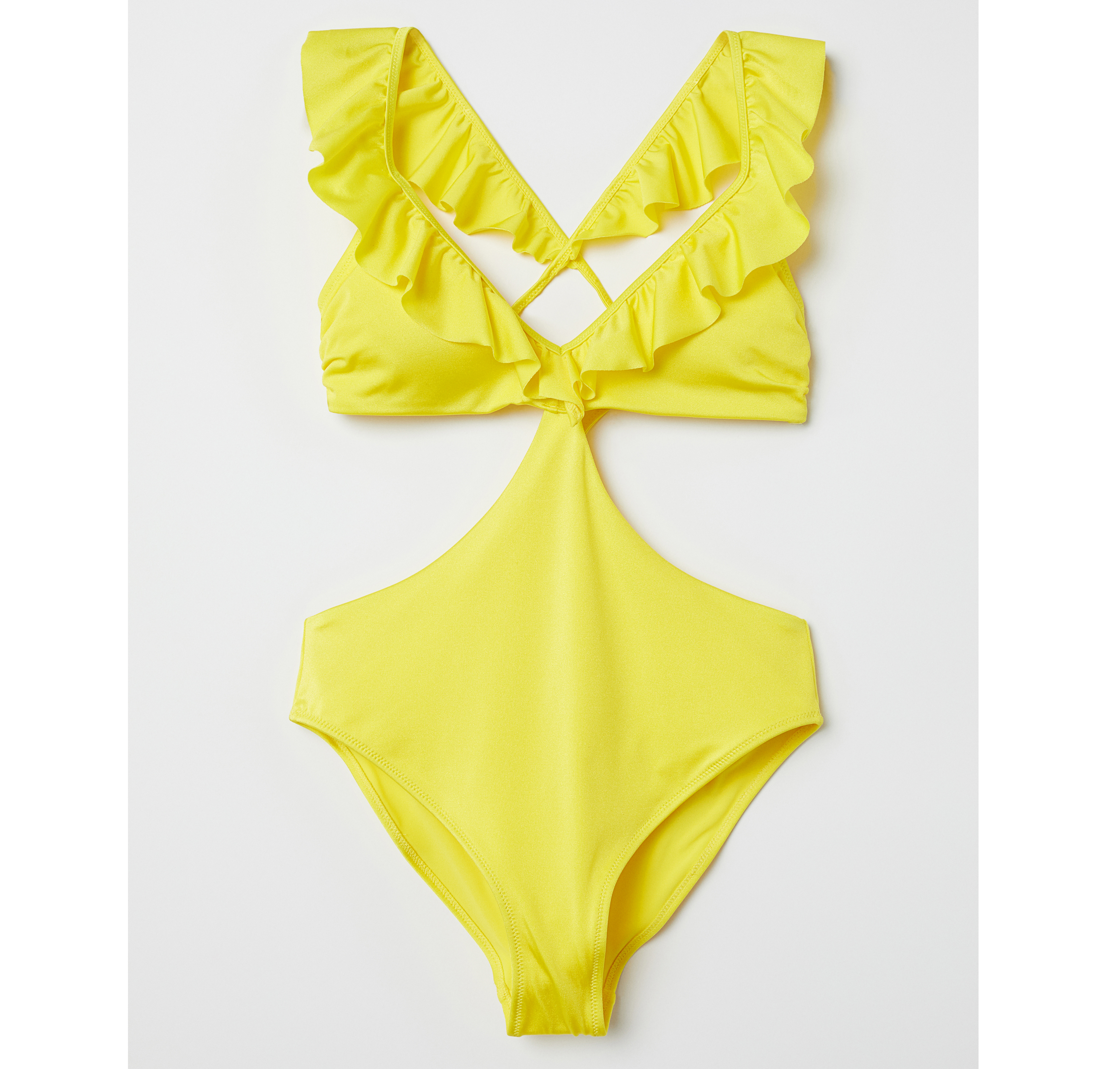 H&M Yellow Swimsuit with Frills