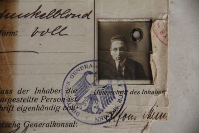 Documents that belonged to Paul Alexander's father. (World Jewish Relief/ PA)