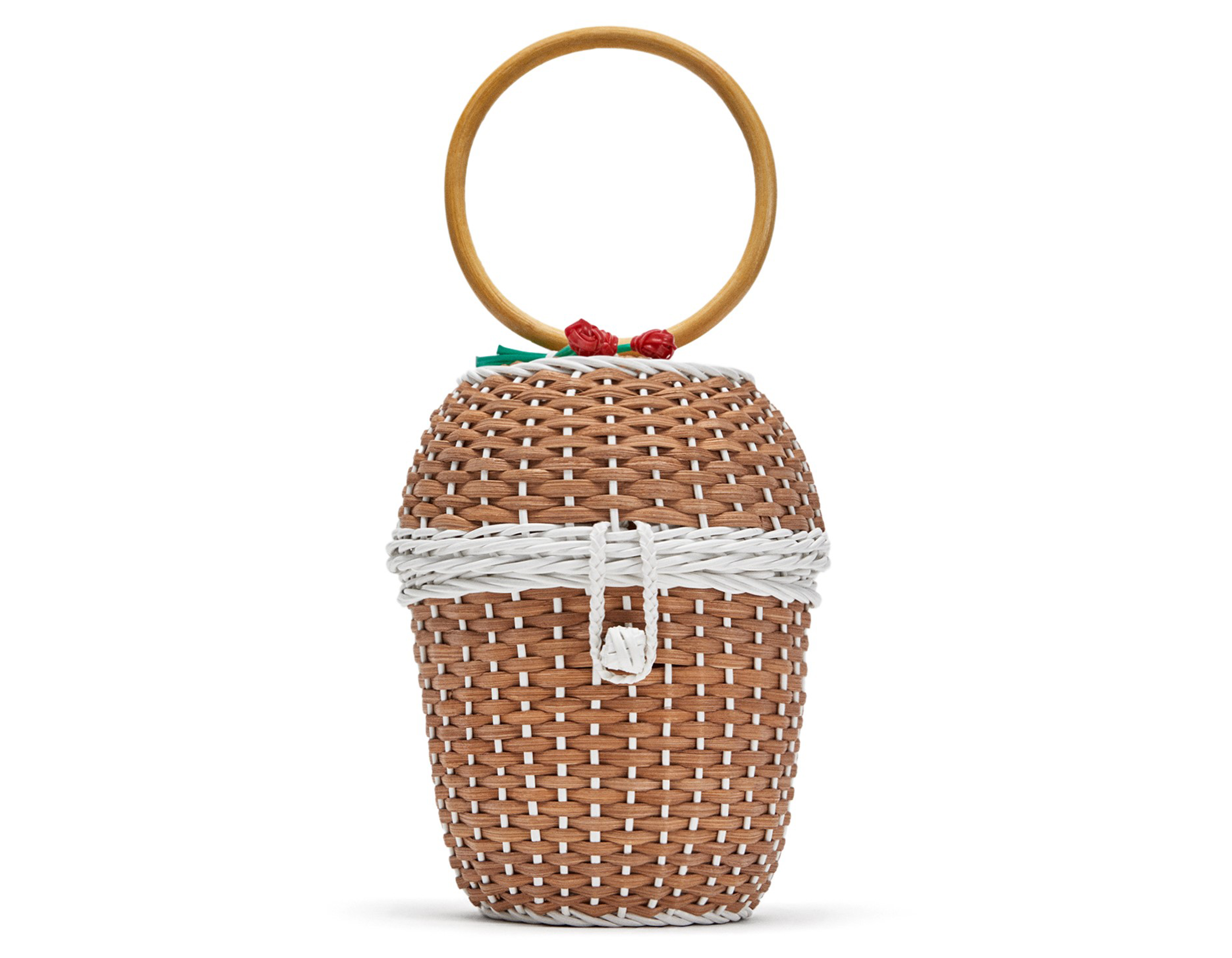 Zara Basket with Floral Detail