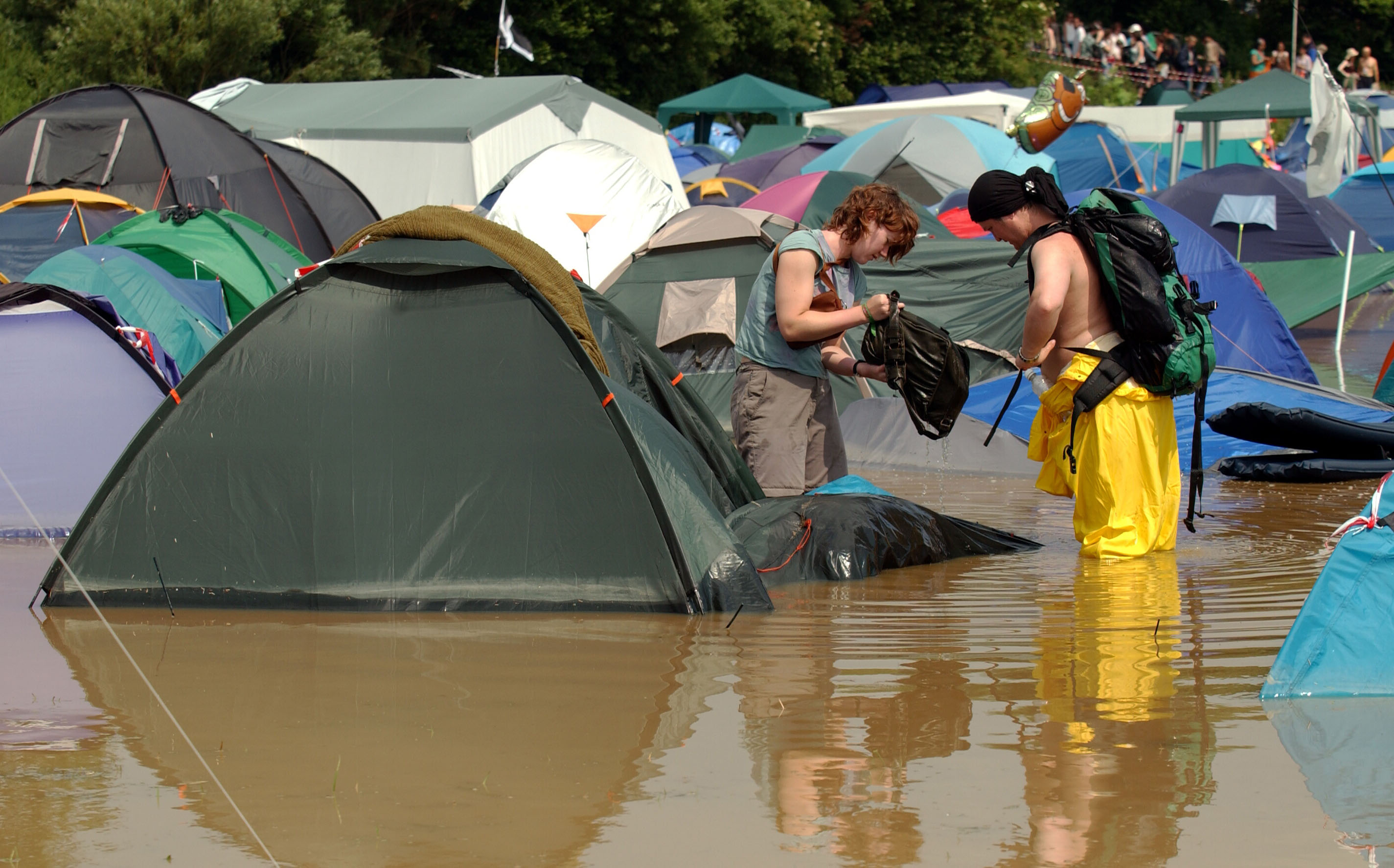 Flooding at Glastonbury