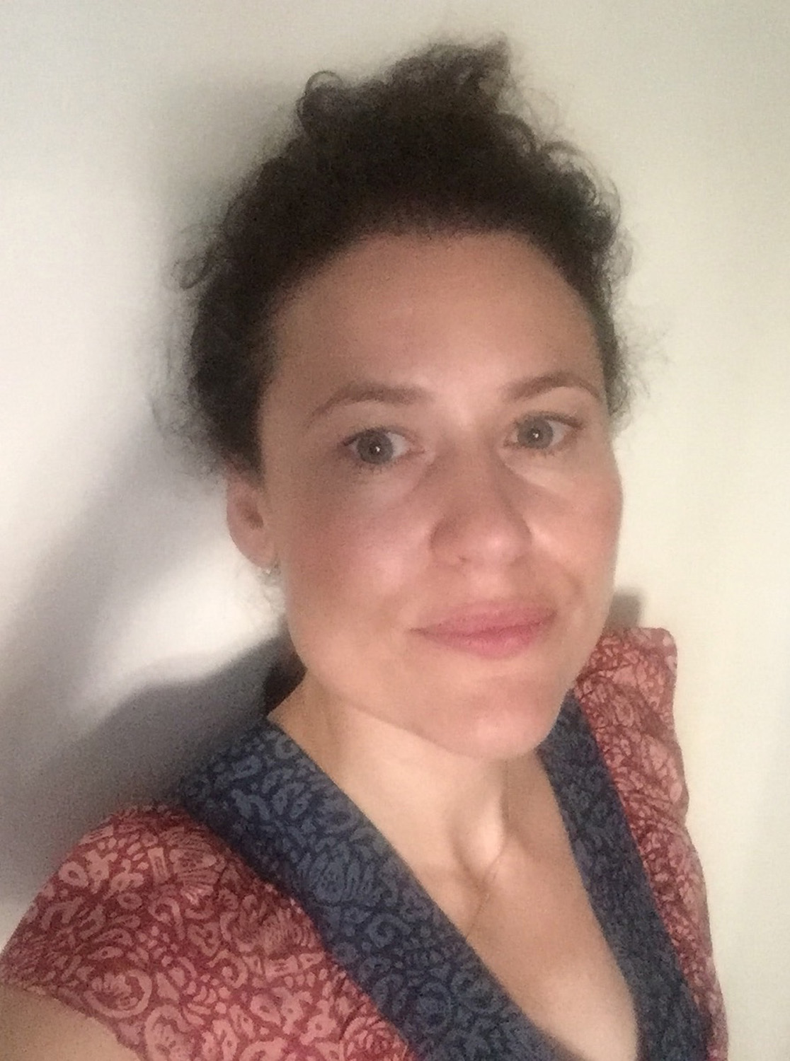 Image of Sarah after testing the spritz