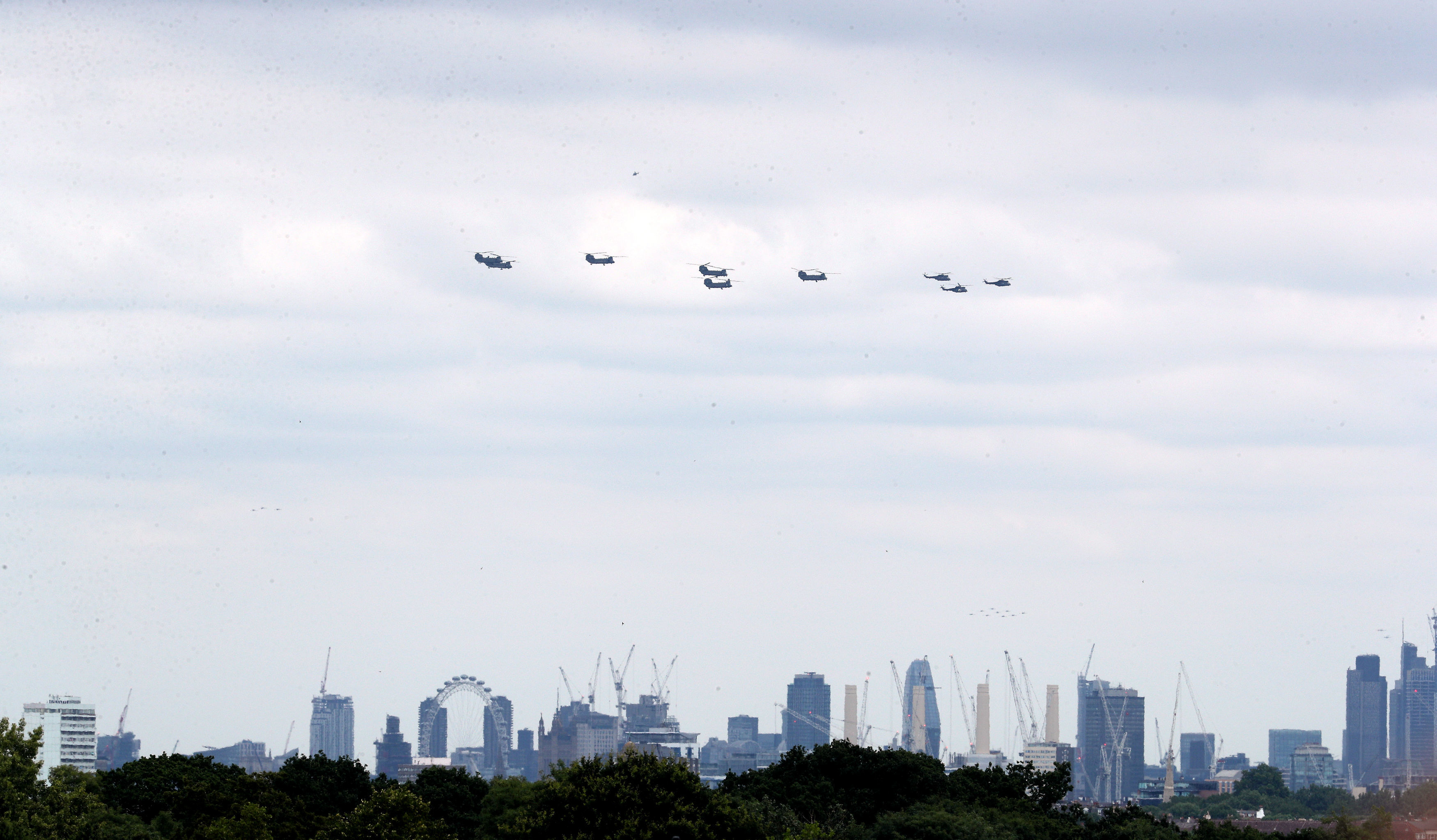 Helicopters over London