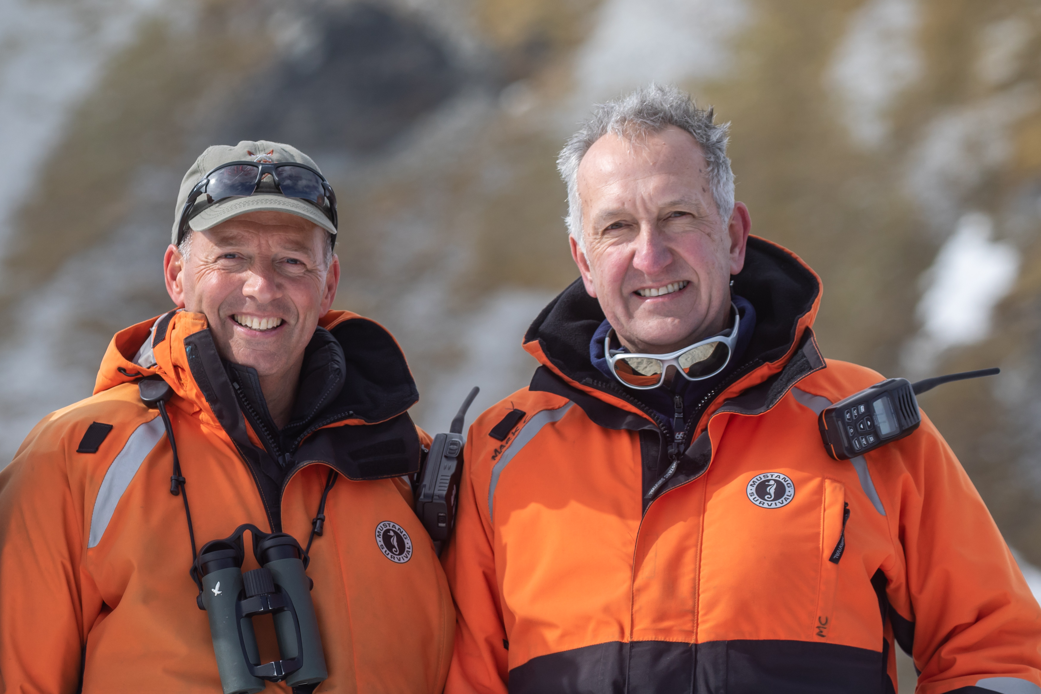 Paul Goldstein and Mark Carwardine (l-r) (Paul Goldstein/PA)