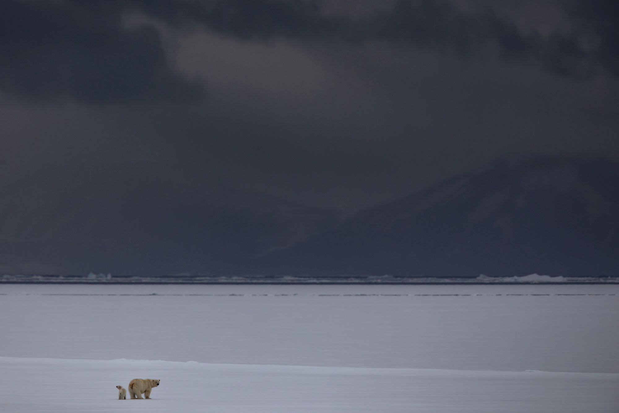 Svalbard's famous brooding skies (Paul Goldstein/PA)