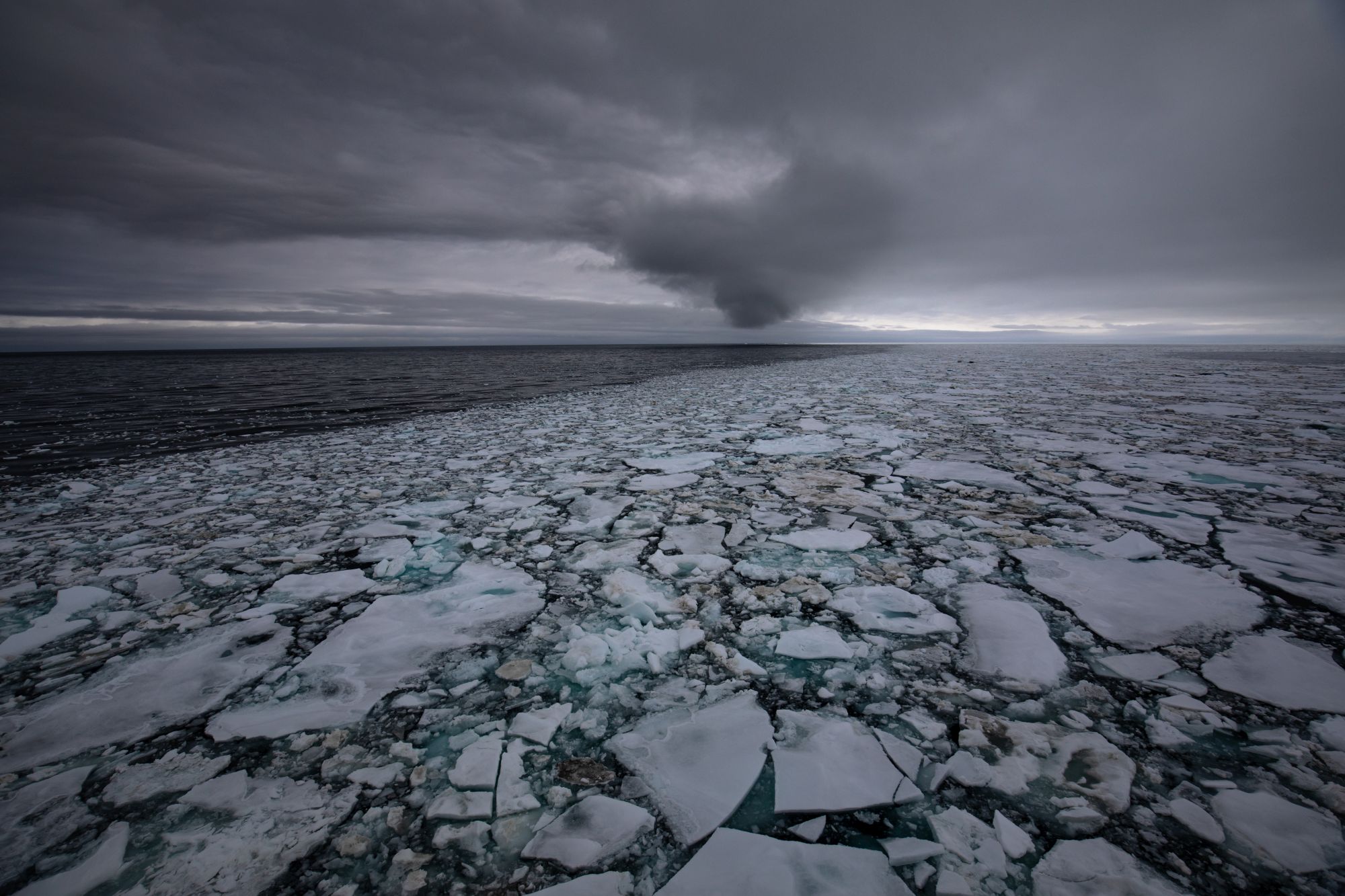 Fragmenting sea ice (Paul Goldstein/PA)