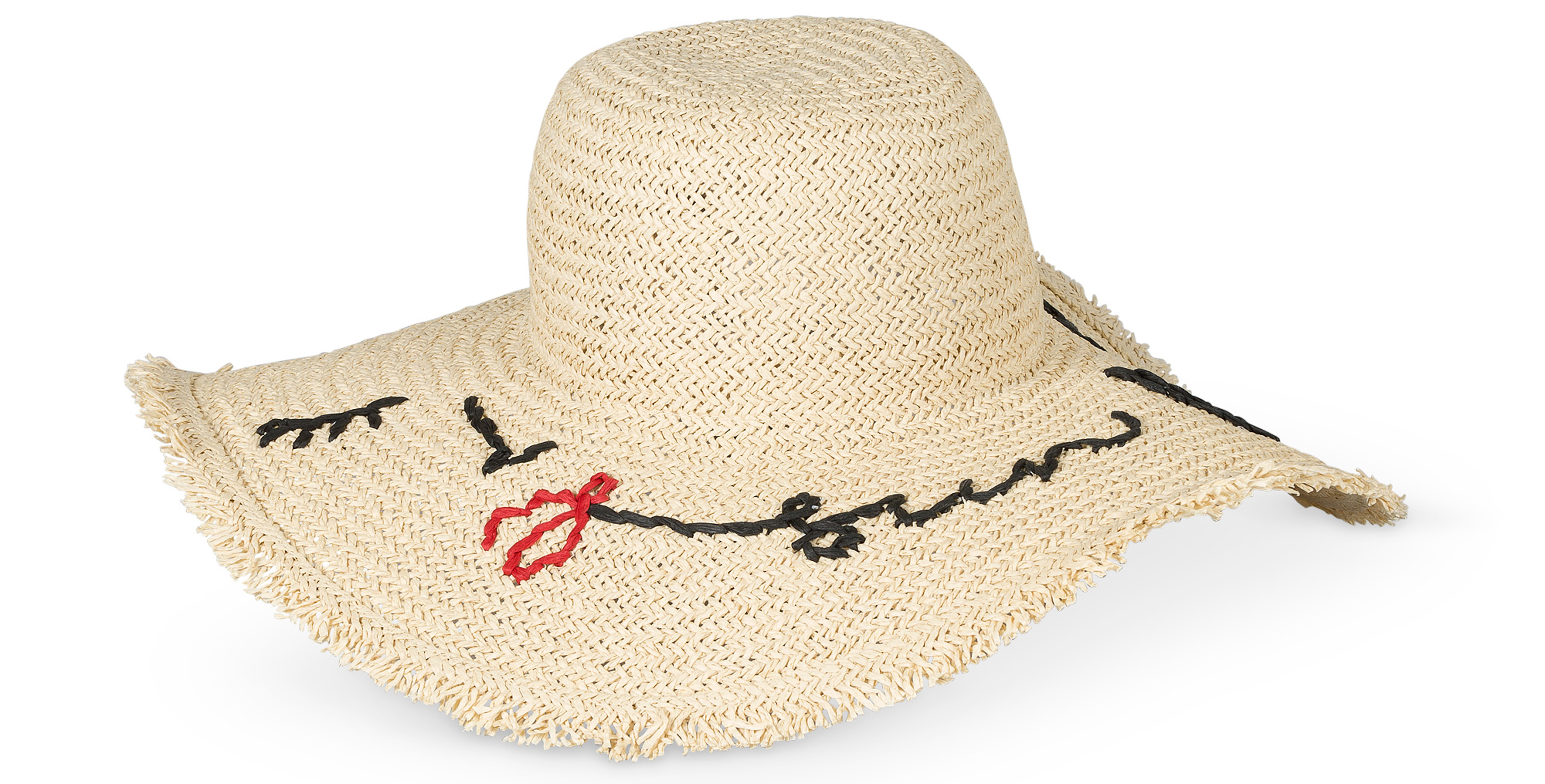 Oliver Bonas Sun Kissed Fringed Wide Brim Hat