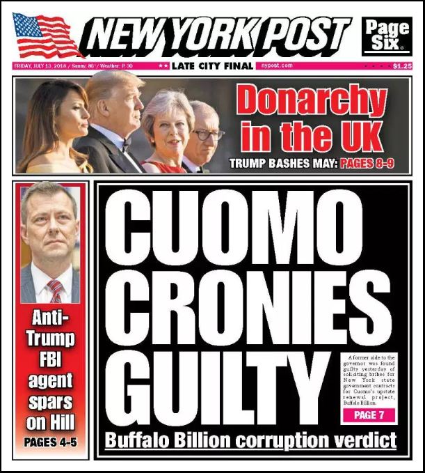 New York Post front page