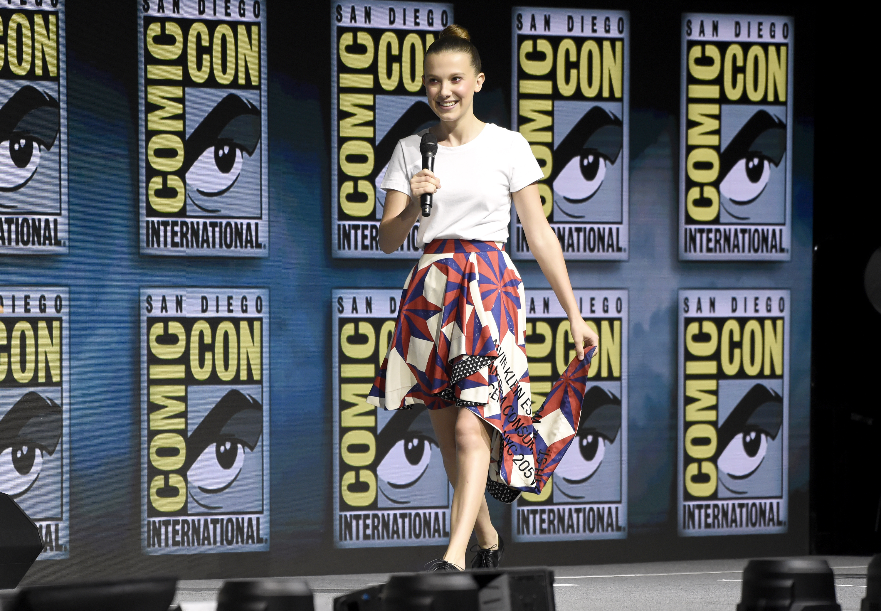 Millie Bobby Brown at Comic-Con International (Chris Pizzello/Invision/AP)