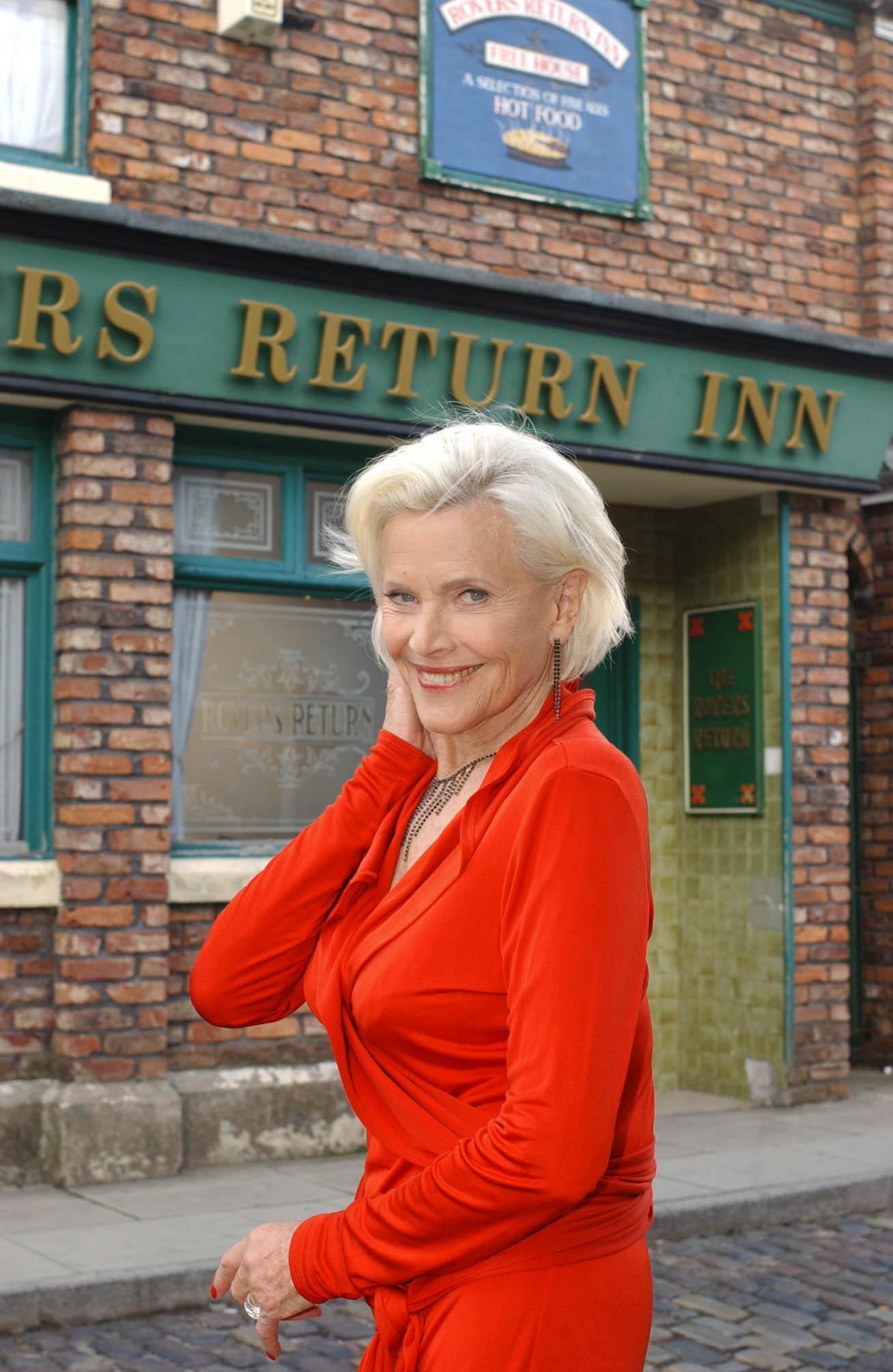 Honor Blackman was on the cobbles for five episodes (PA)