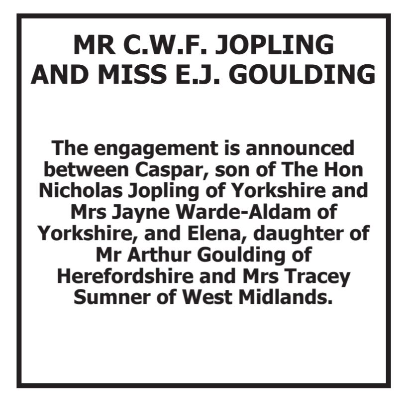 Ellie Goulding and Caspar Jopling