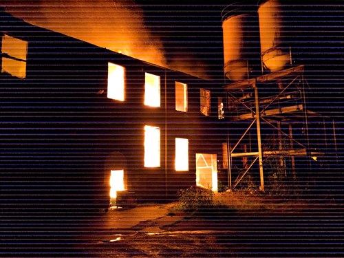 A mill fire in Greenfield Lane, Rochdale.