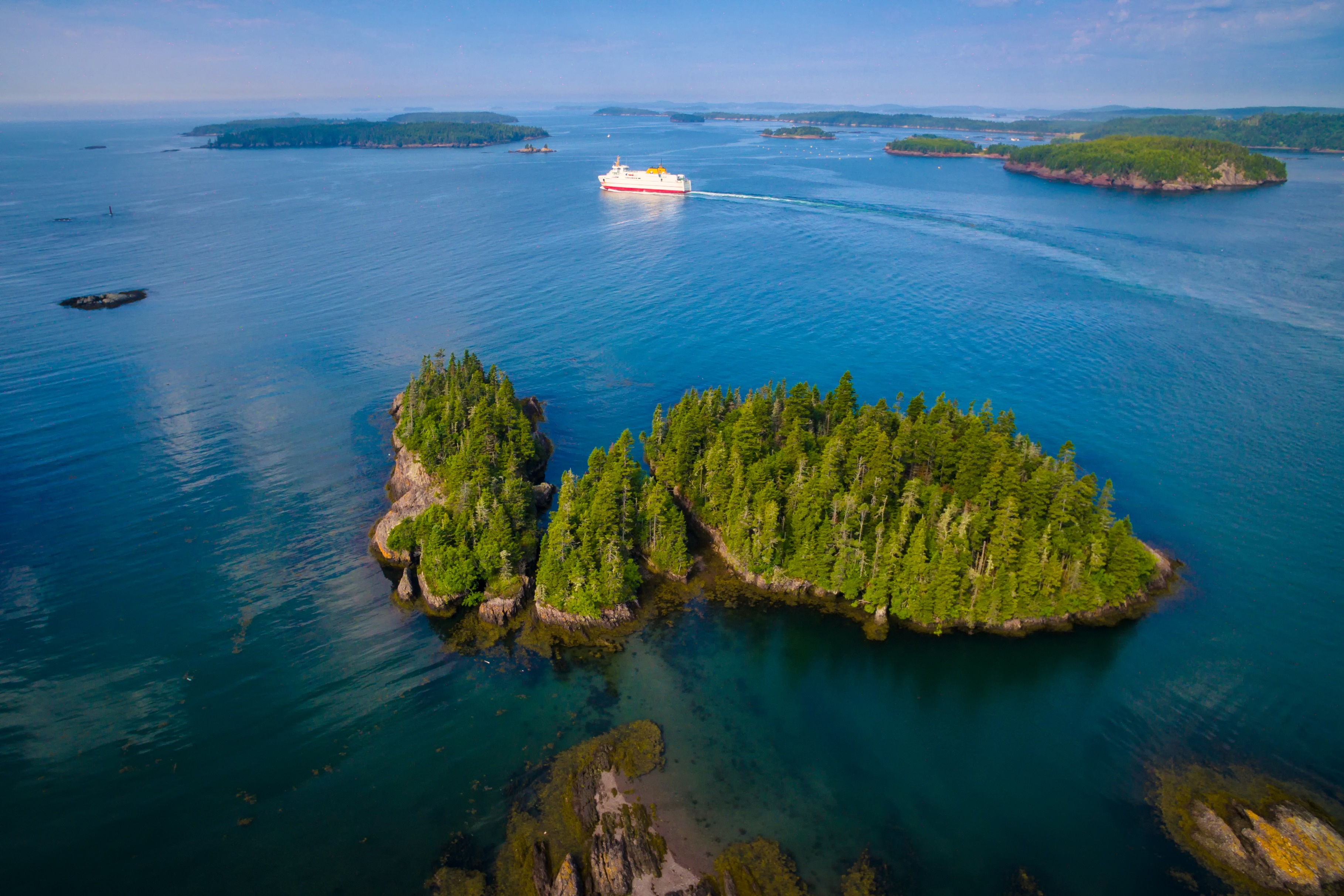 An aerial view of the Fundy Isles (Tourism New Brunswick/PA)