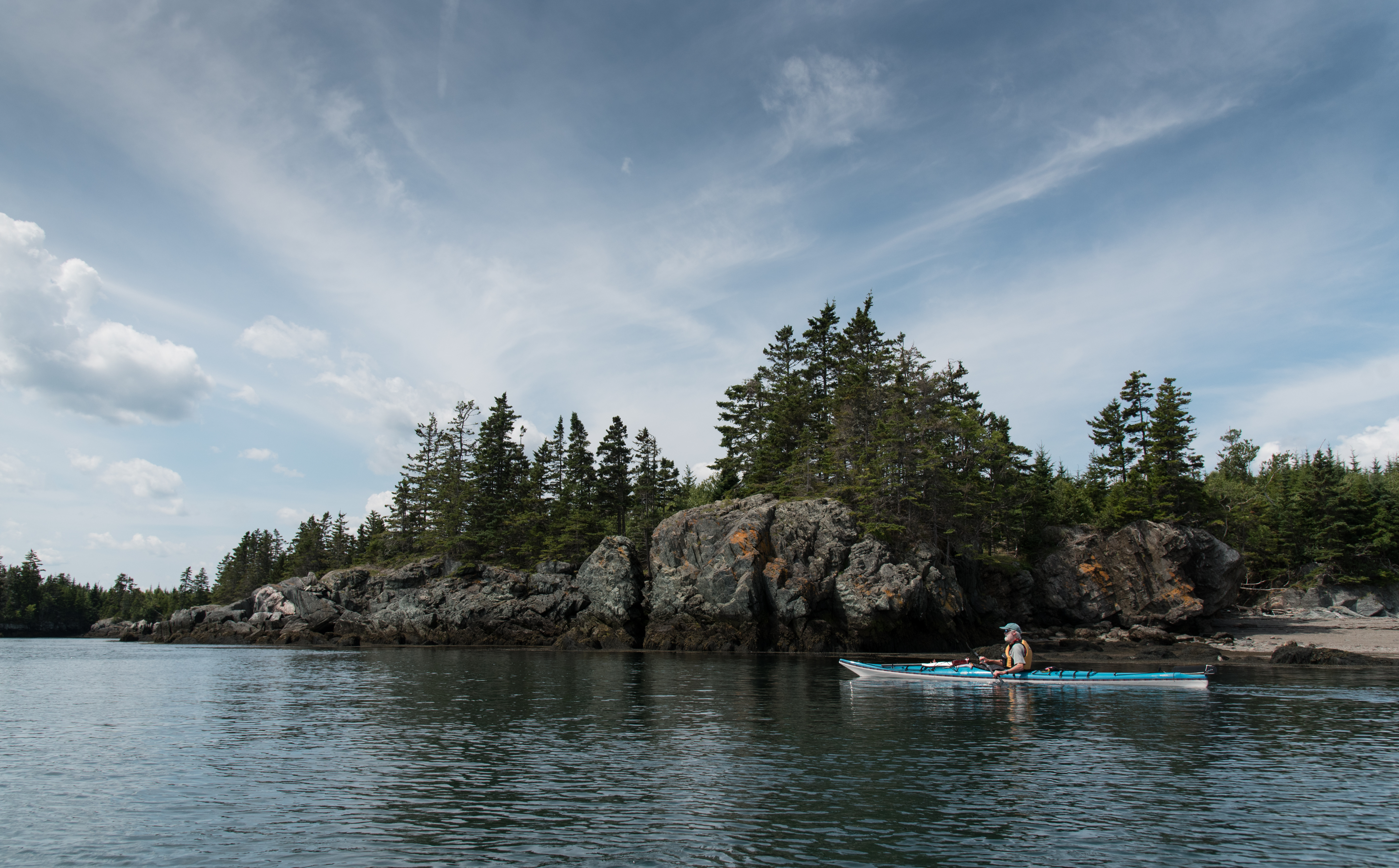 Kayaking from Deer Island (Sarah Marshall/PA)