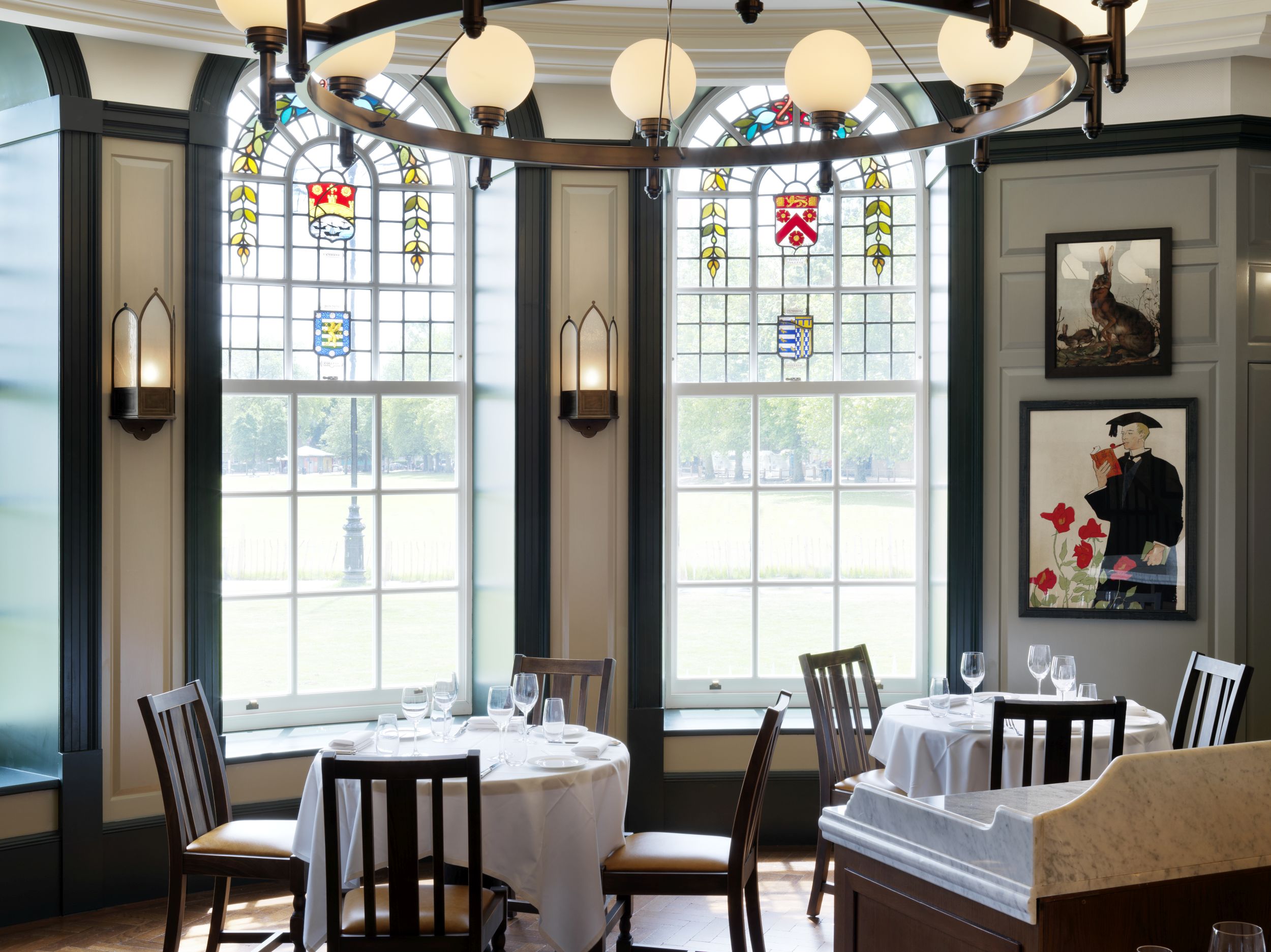 Original stained glass windows have been preserved in Parker's Tavern (University Arms/PA)