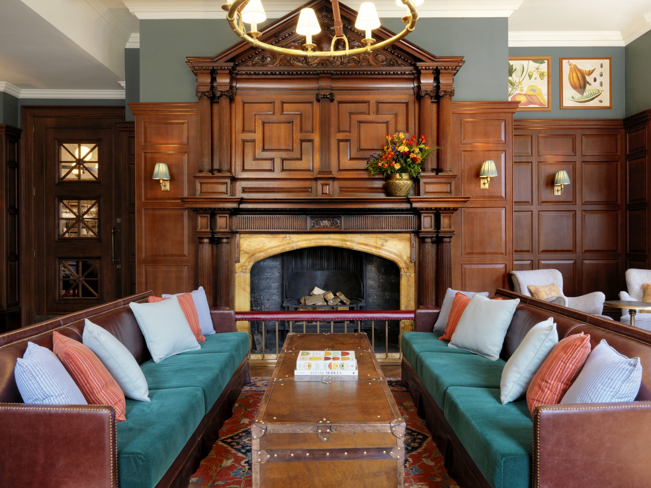 An original fireplace has been moved to the Library (University Arms/PA)