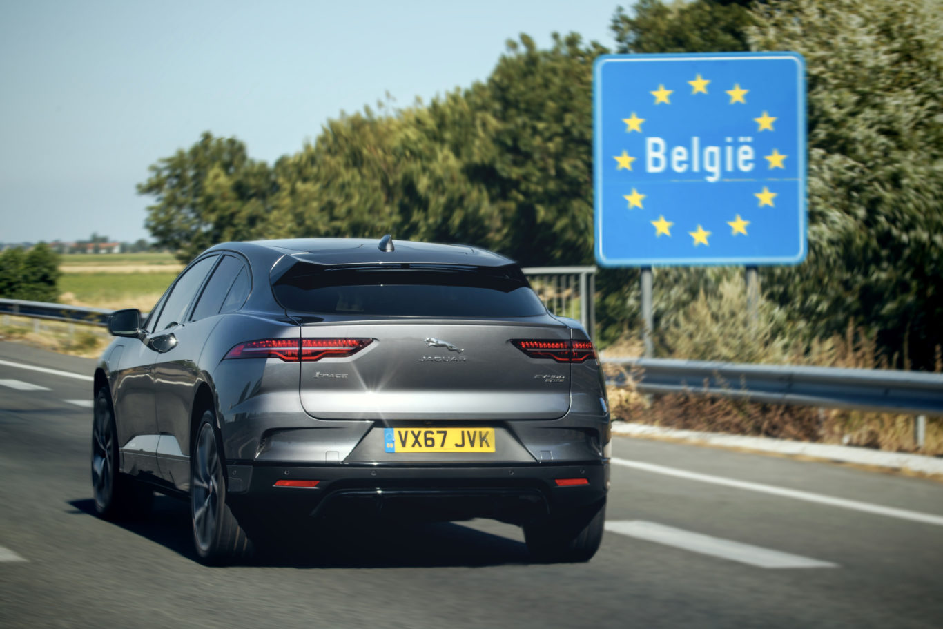 The I-Pace managed to trip from London to Brussels on a single charge
