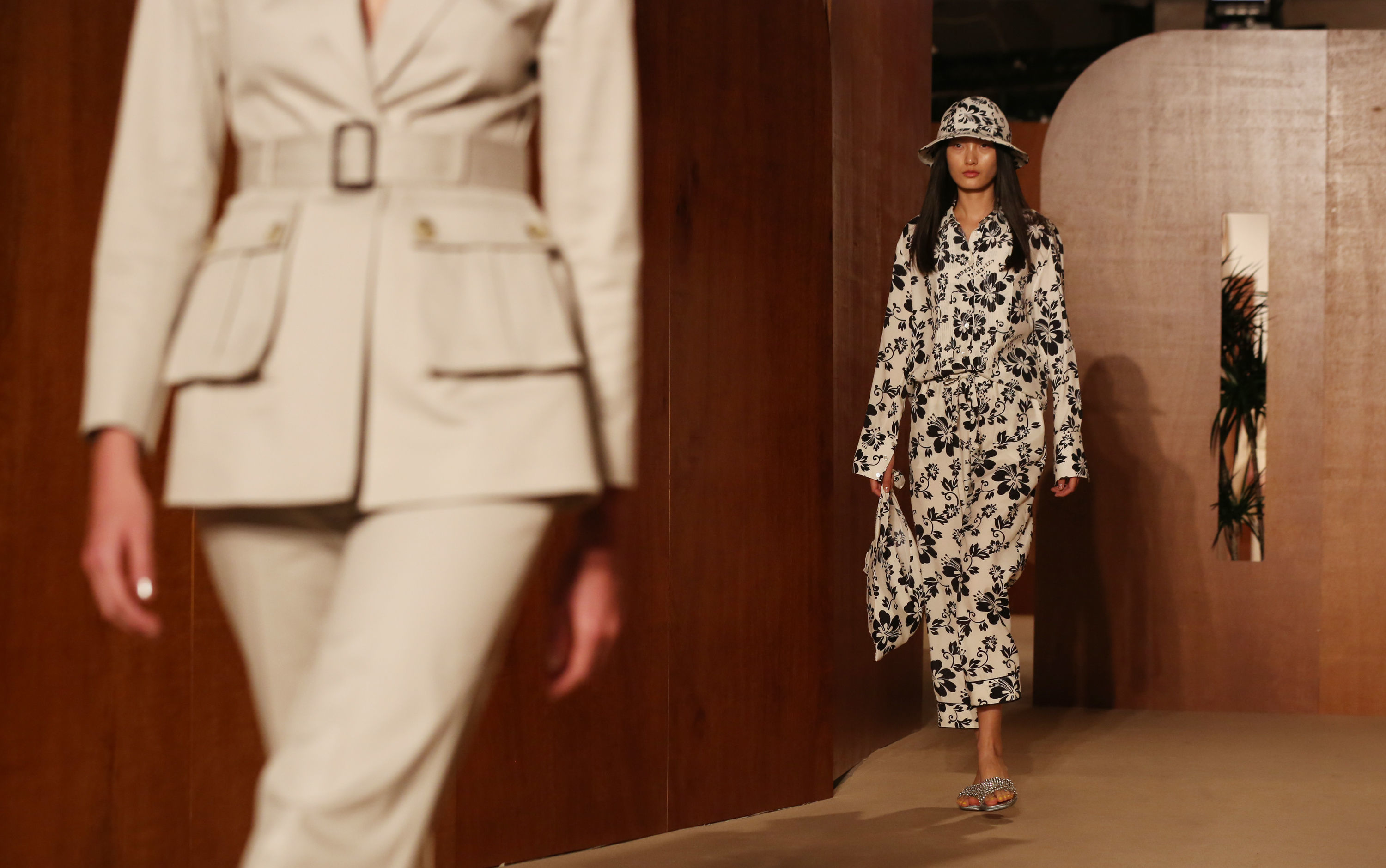 Models on the catwalk during the Alexa Chung London Fashion Week SS19 show held at Victoria House, London.