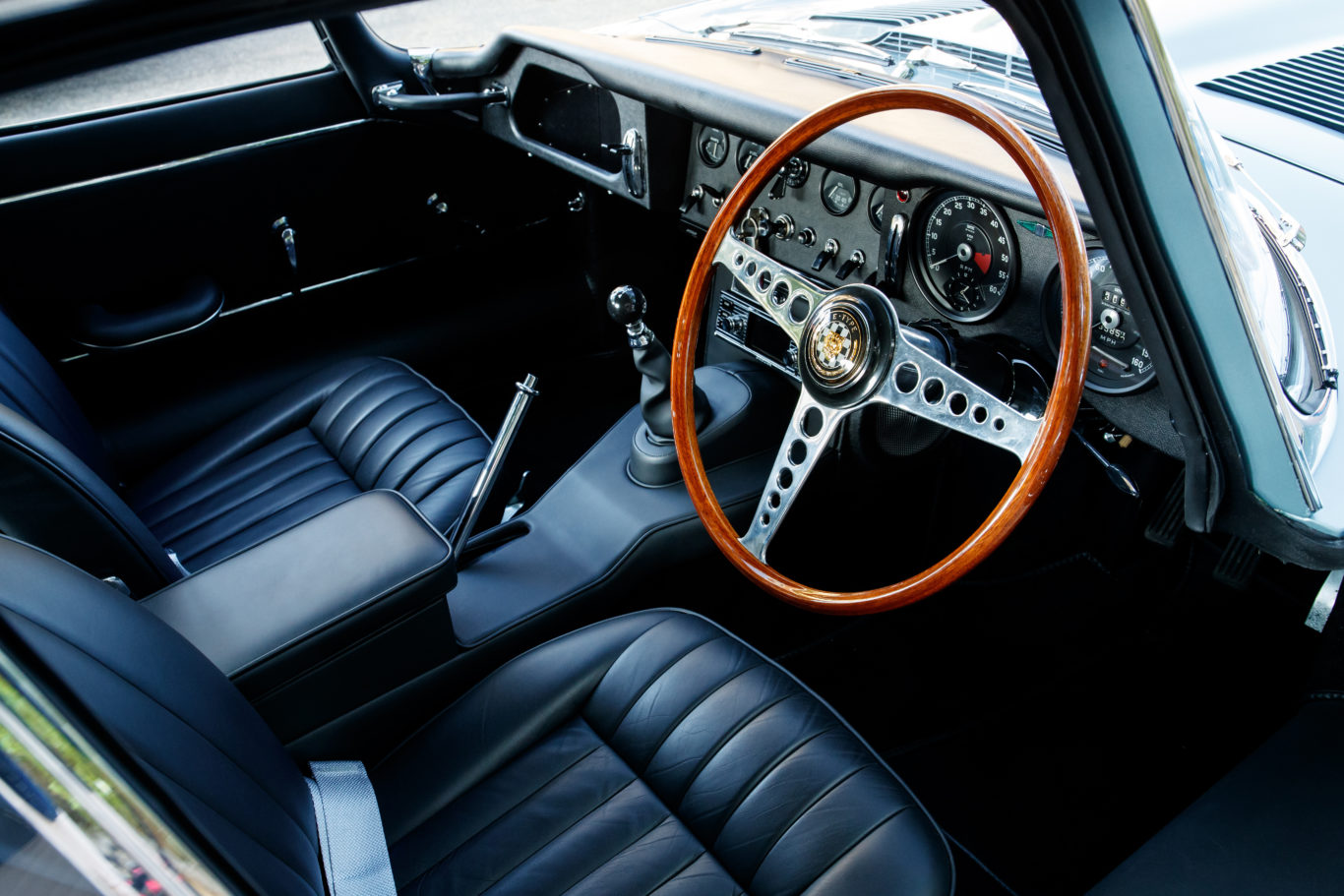 The E-Type's interior is beautifully finished 