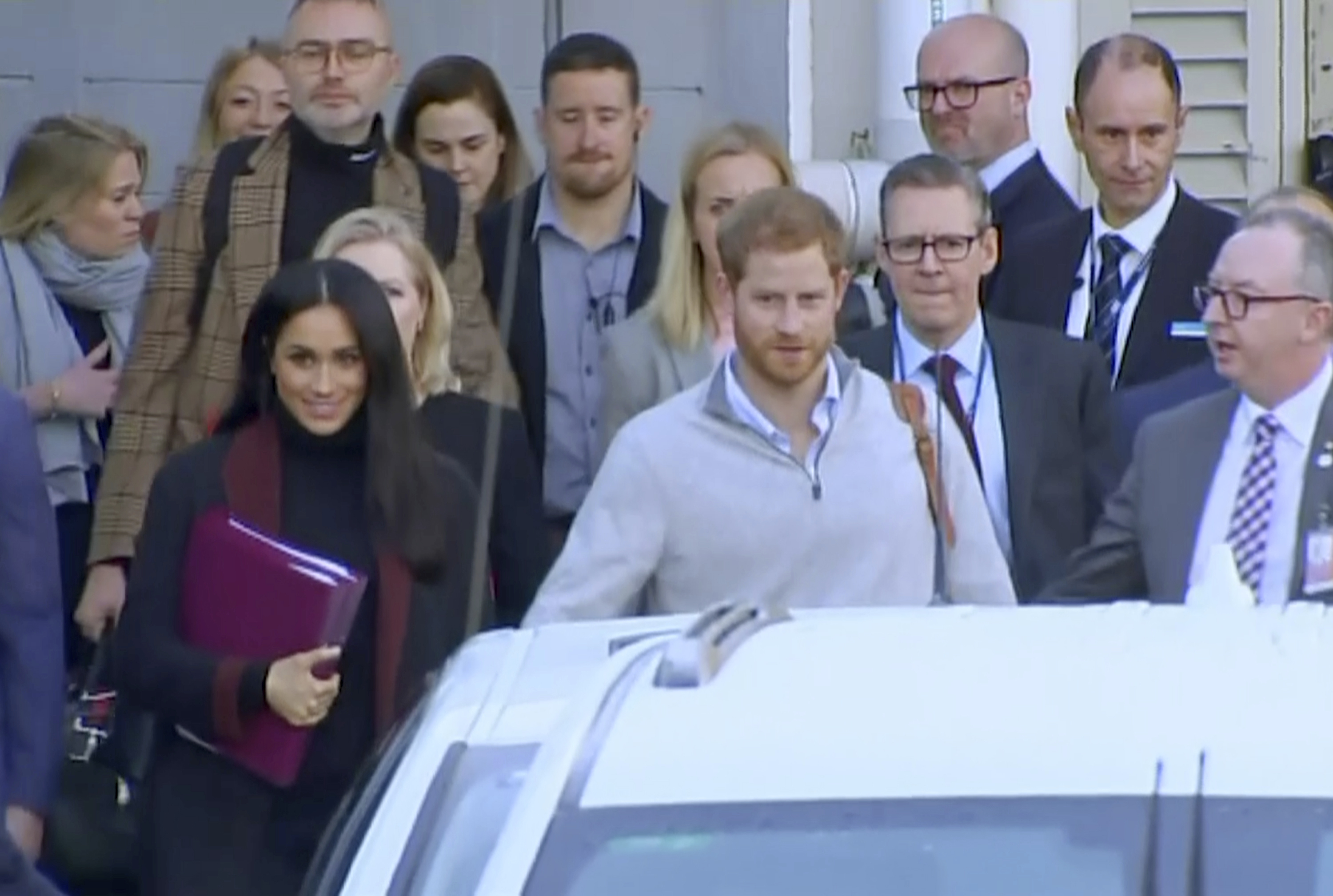 Prince Harry and the Duchess of Sussex arrive in Sydney