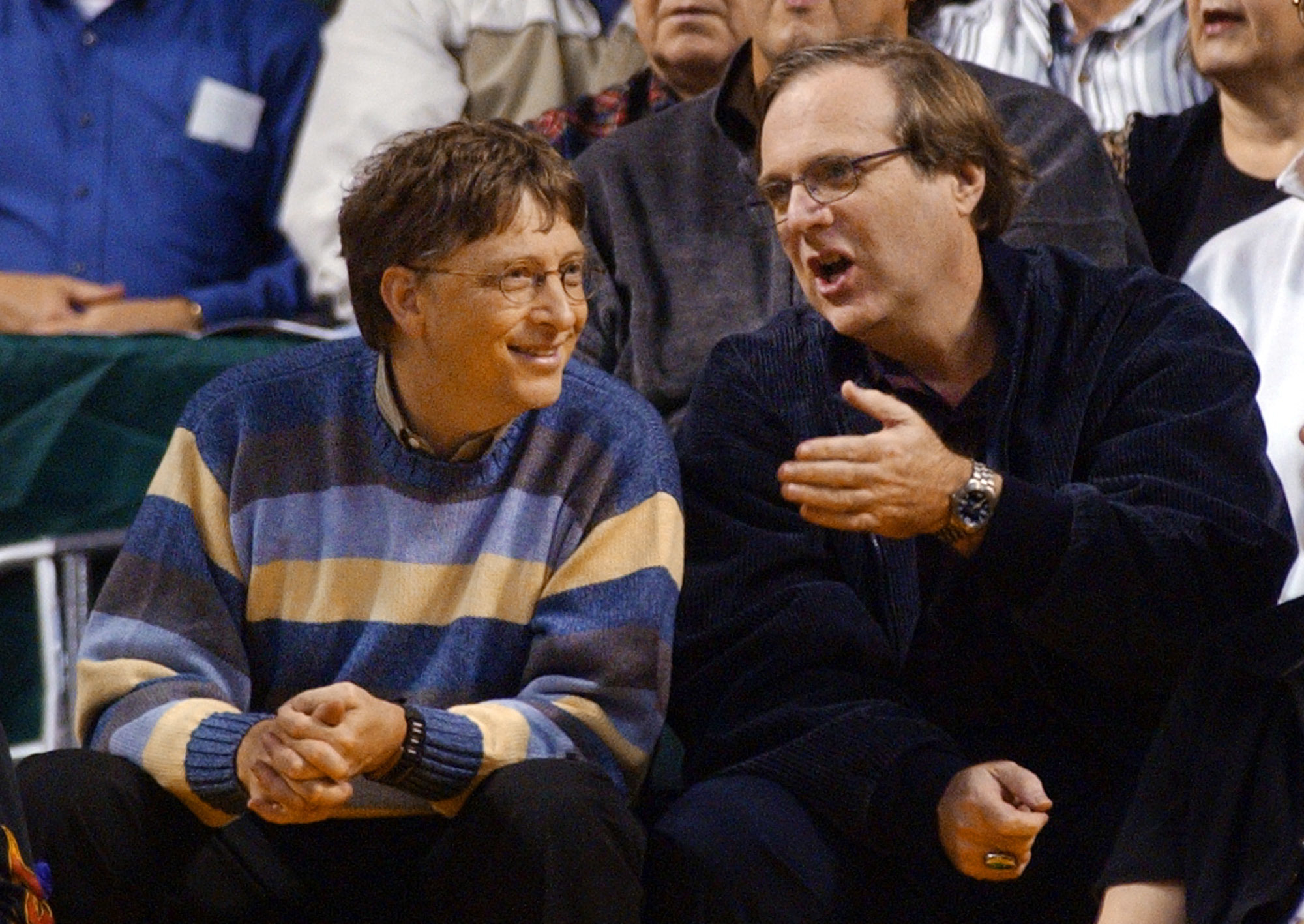 Bill Gates with Paul Allen in 2003