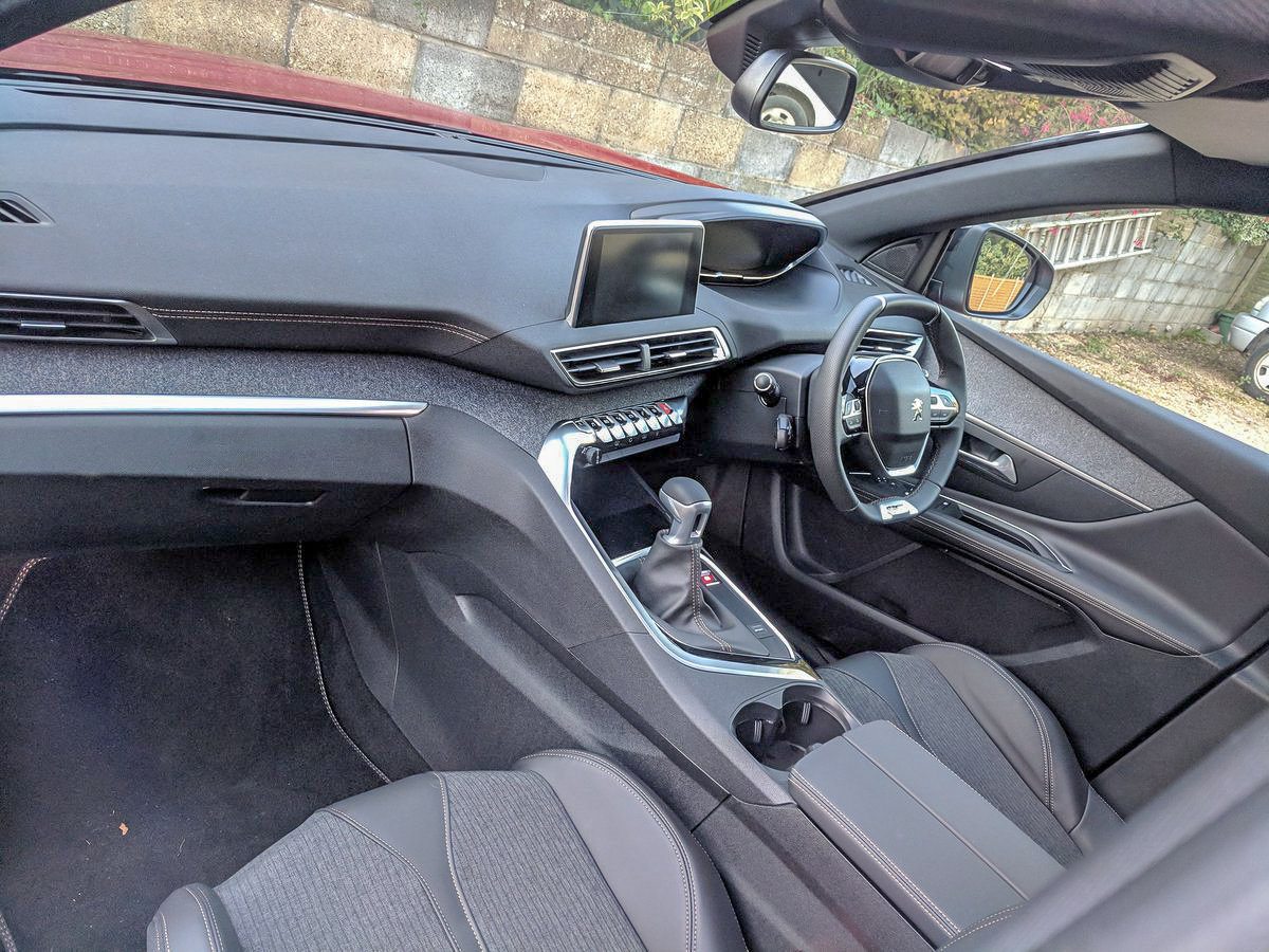The 3008's interior has been stylishly finished
