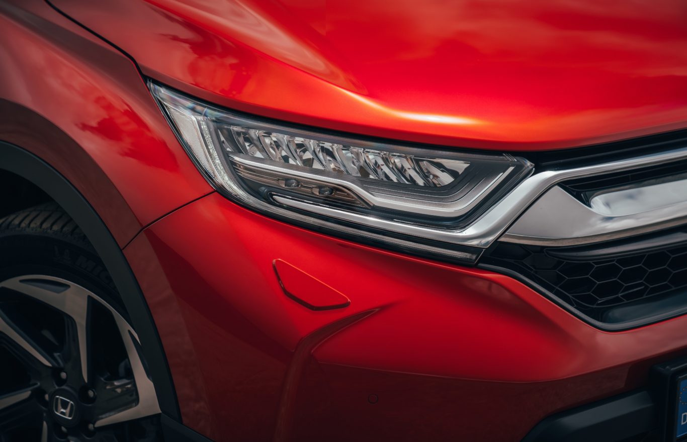 The front end of the CR-V benefits from newly-designed headlights
