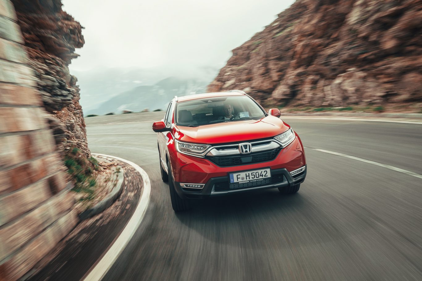 The CR-V copes well with lumps and bumps in the road