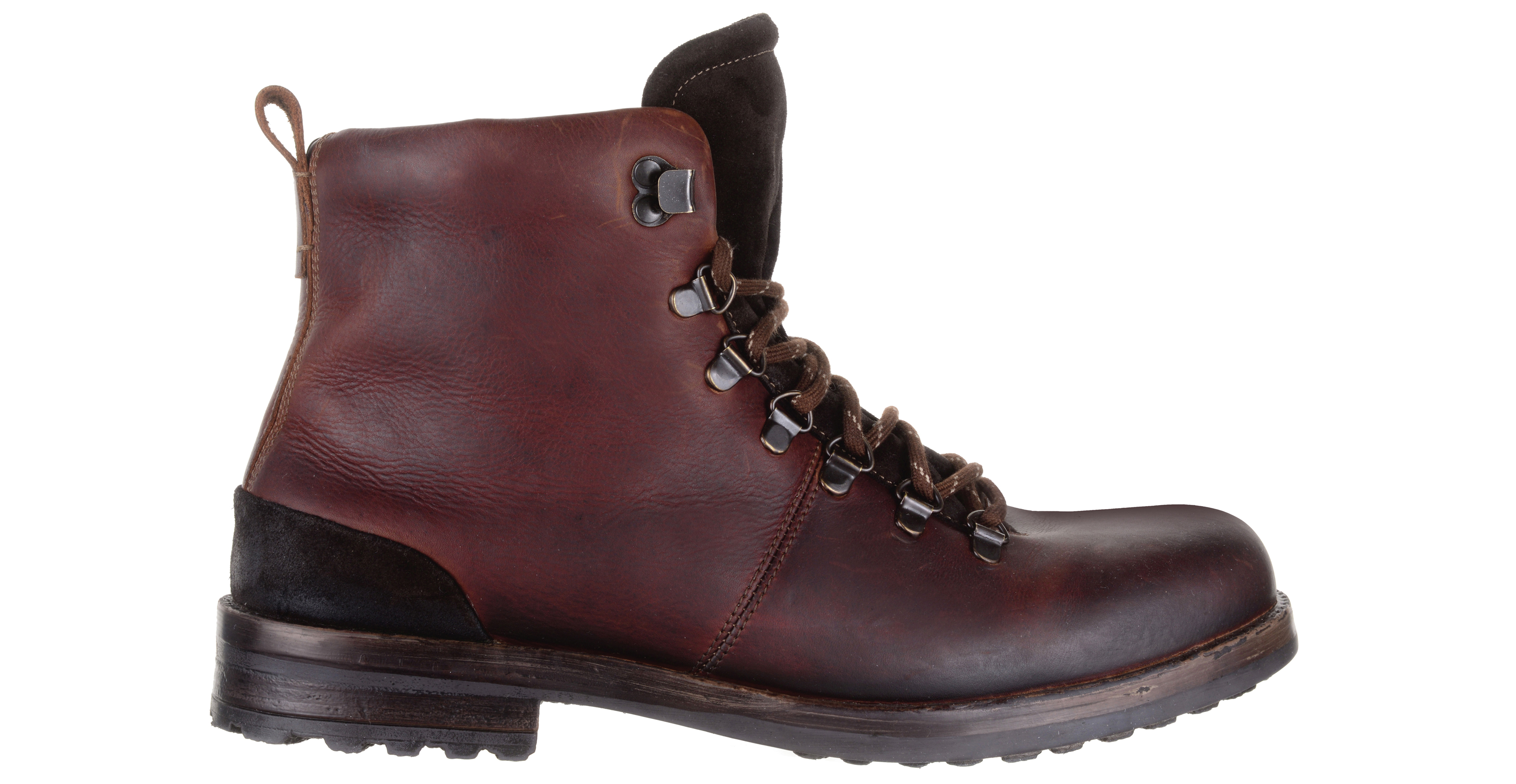 Burton Burgundy Lace Up Worker Boots