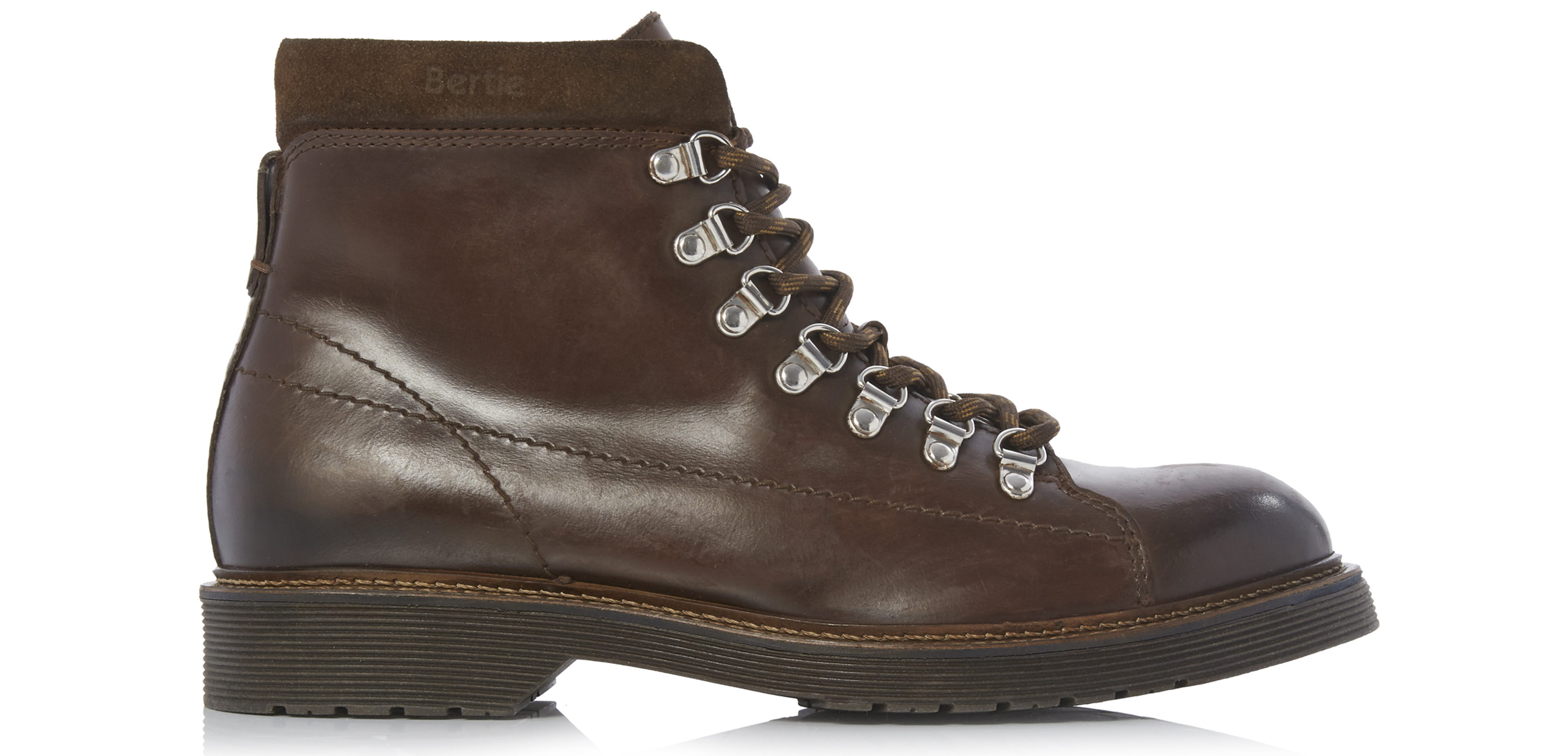 Bertie City Explorer Brown Lace Up Boots