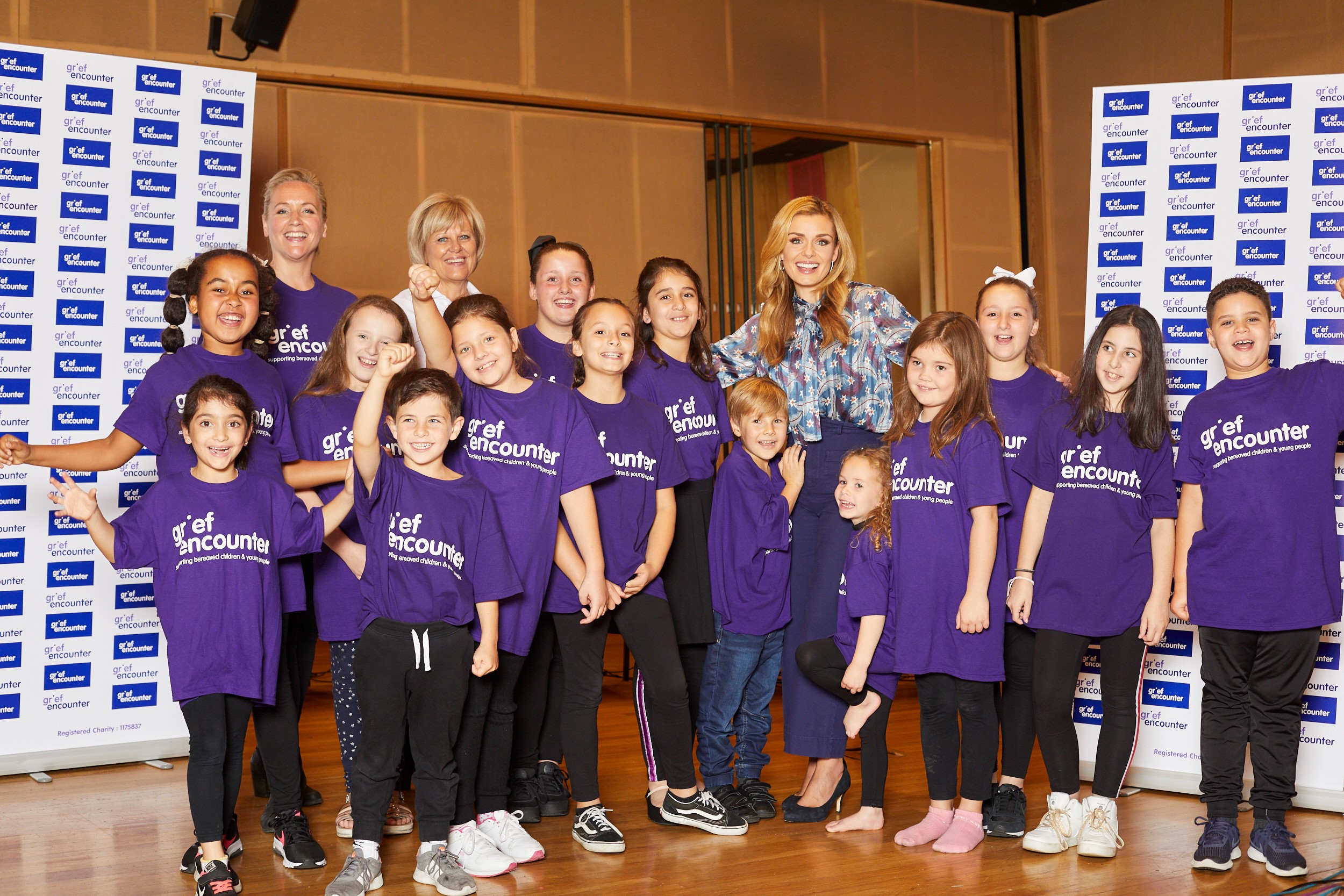 Katherine Jenkins with the Grief Encounter Children's Choir 