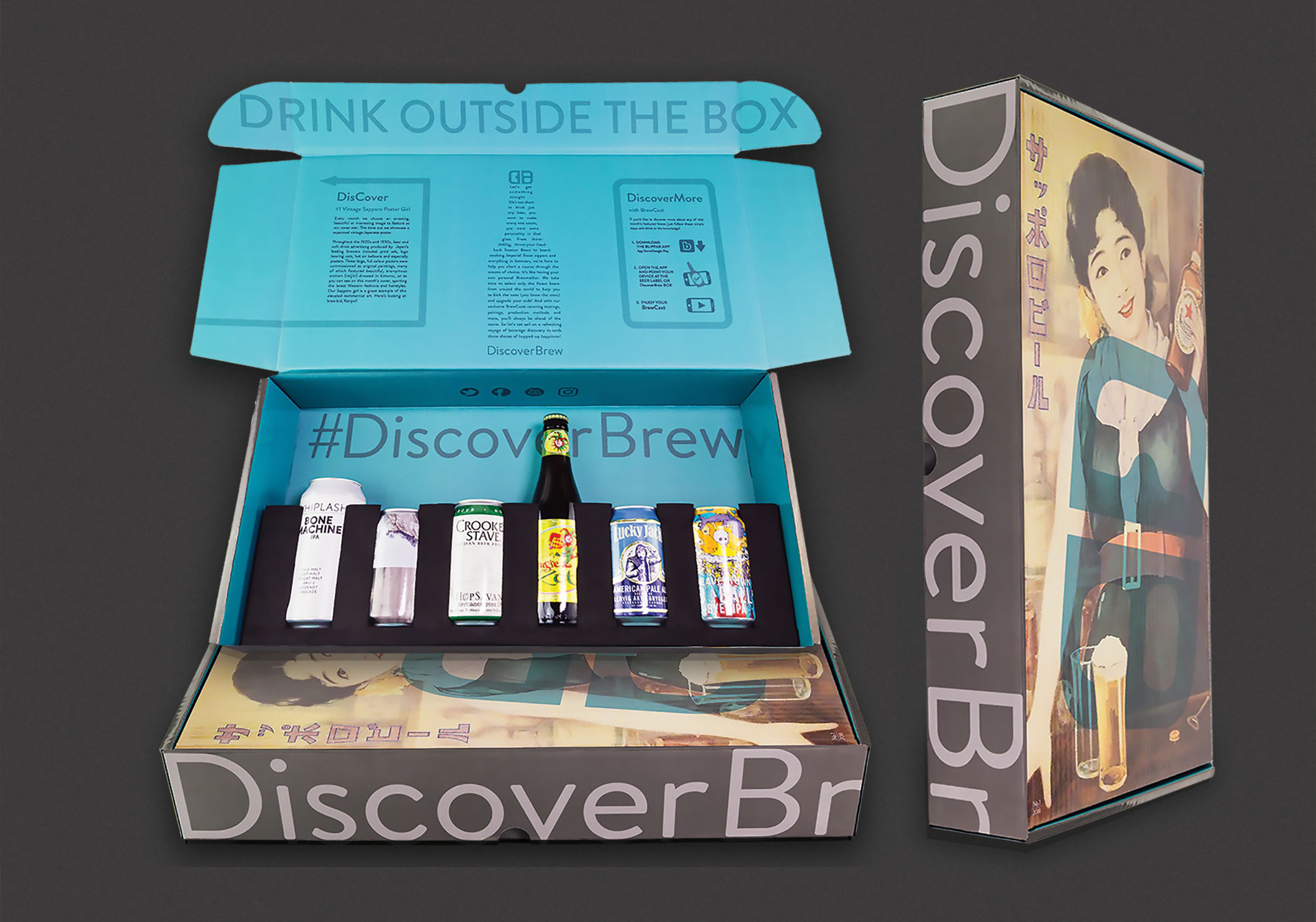 Discover Brew selection of beers, monthly subscription