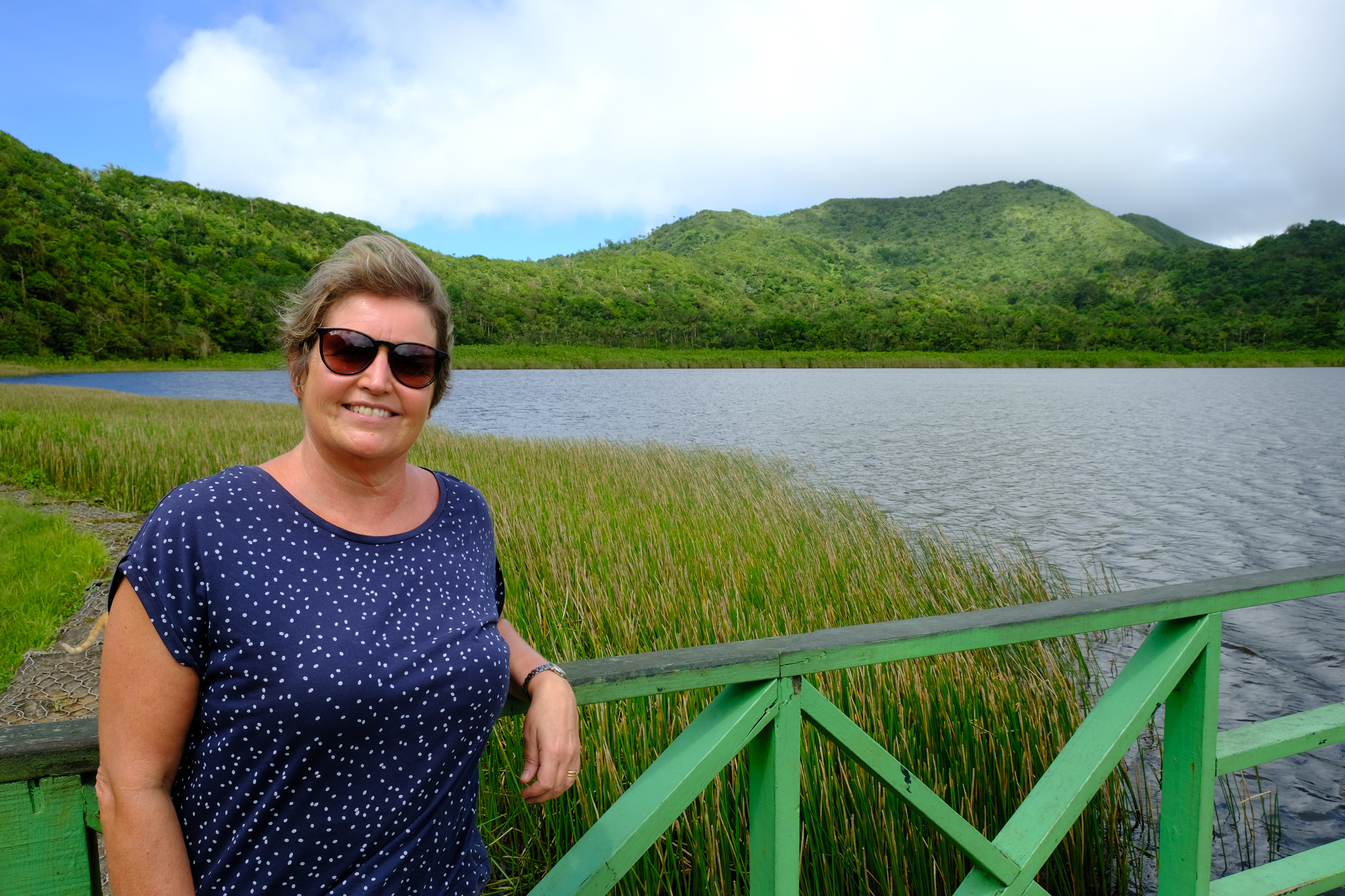 Hannah at Grand Etang Lake (Stephen Patterson/PA)