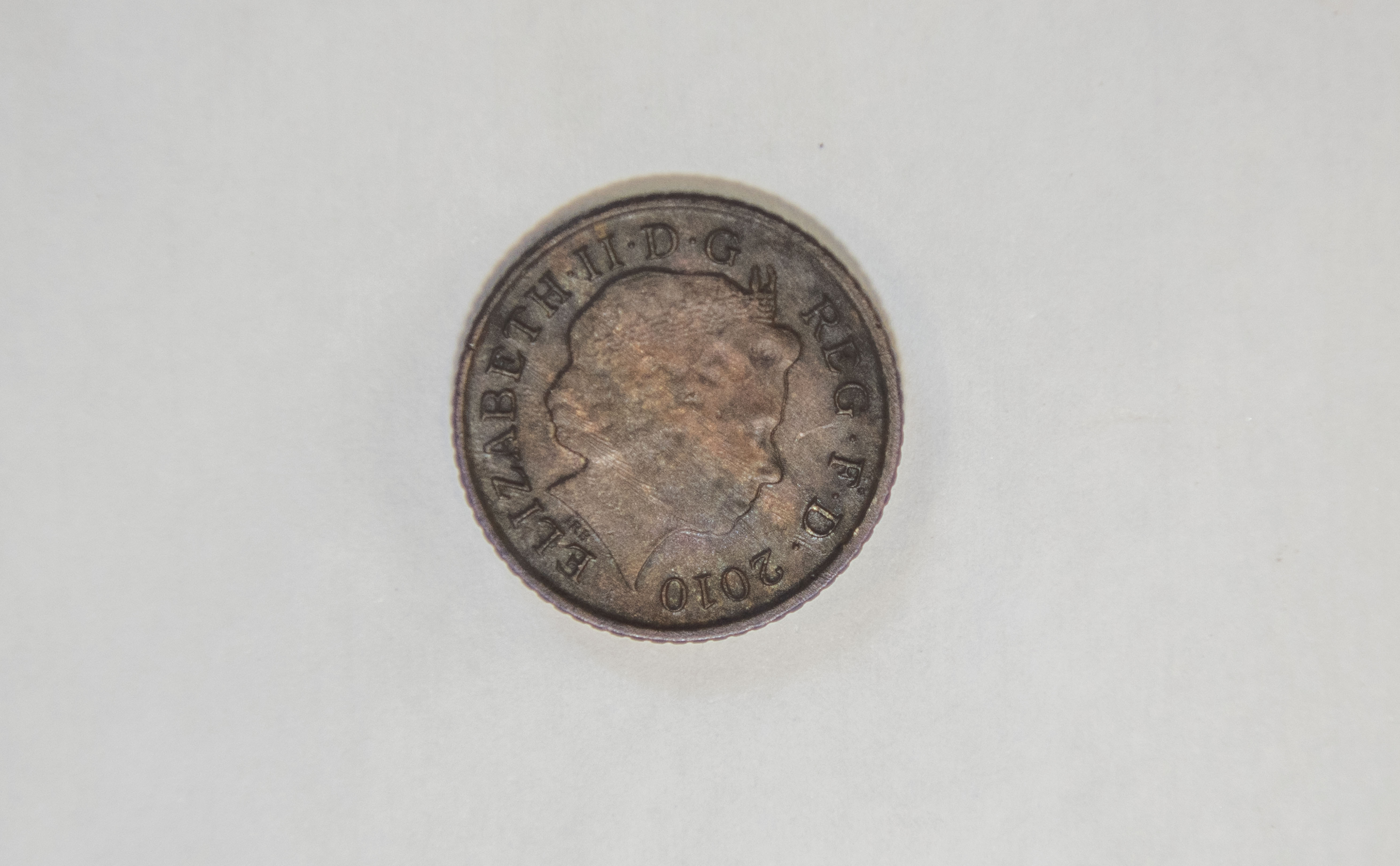 The 5p coin that Kevin the ginger tomcat swallowed (PDSA/PA).