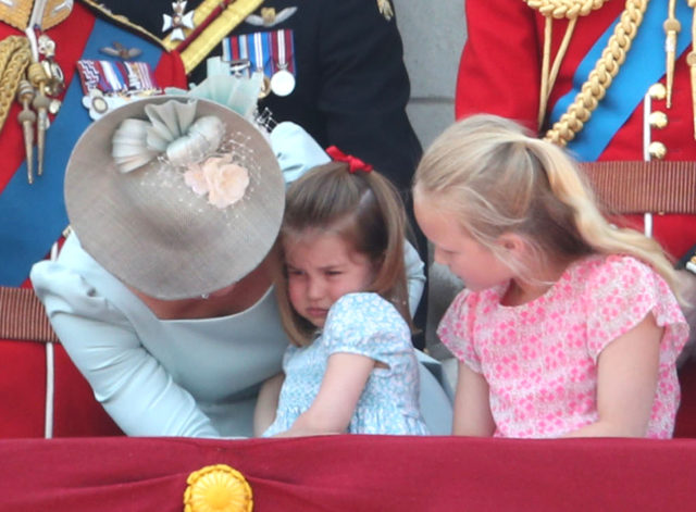 Savannah helps the Duchess of Cambridge look after Charlotte