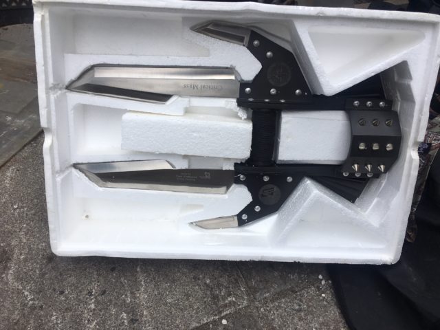 A knife found at the home of Matthew Glynn in Bristol (Avon and Somerset Police/PA)
