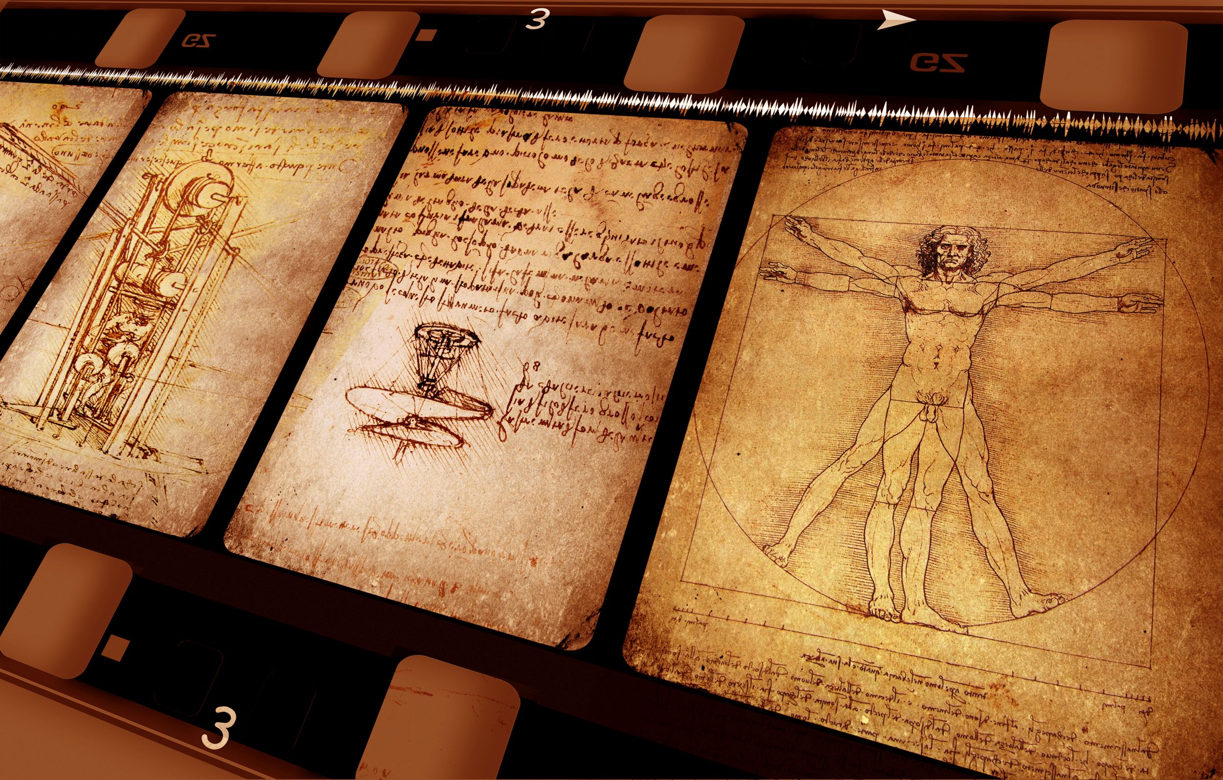 Drawings featuring Leonardo Da Vinci's Vitruvian Man (Thinkstock/PA)