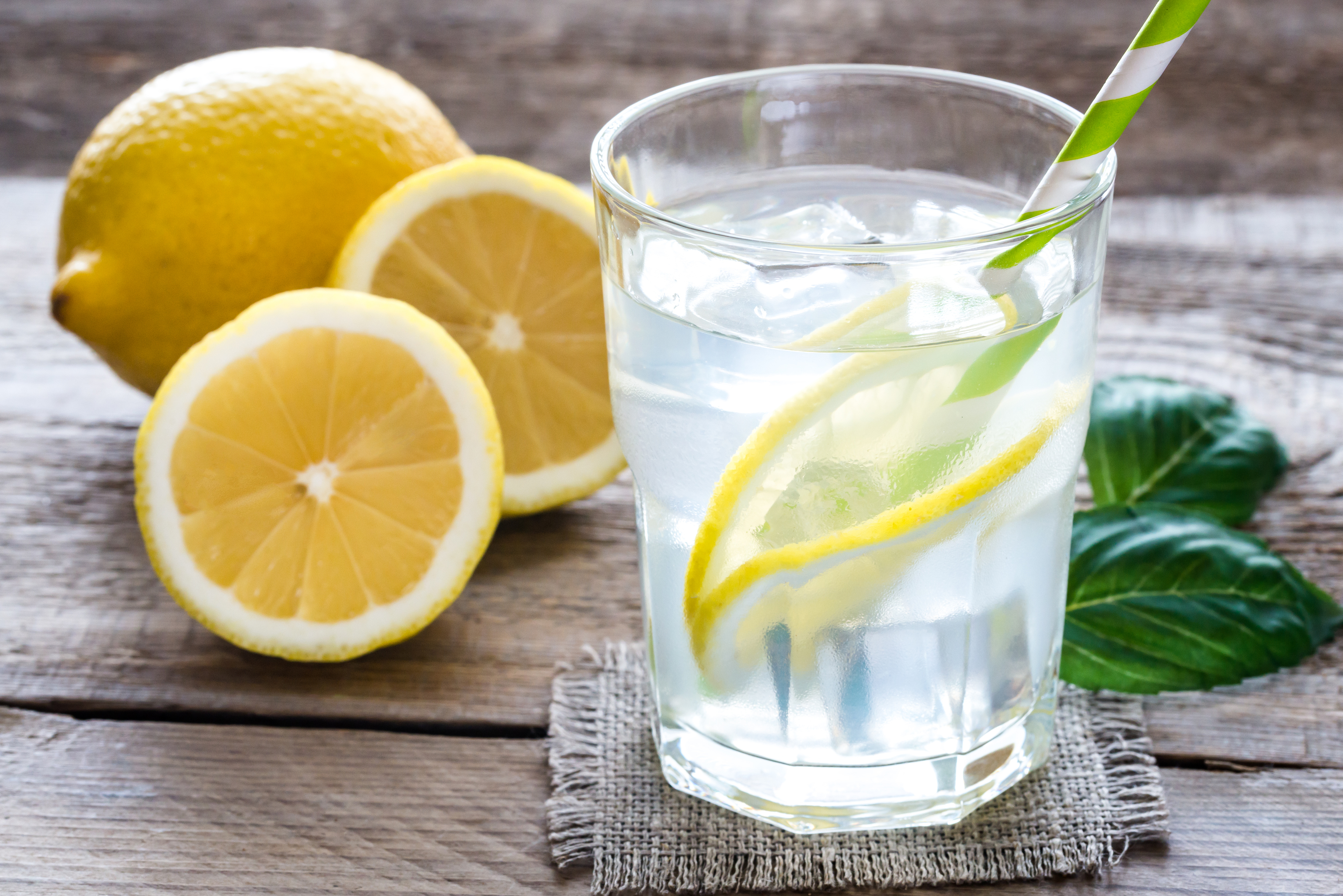 lemons and water