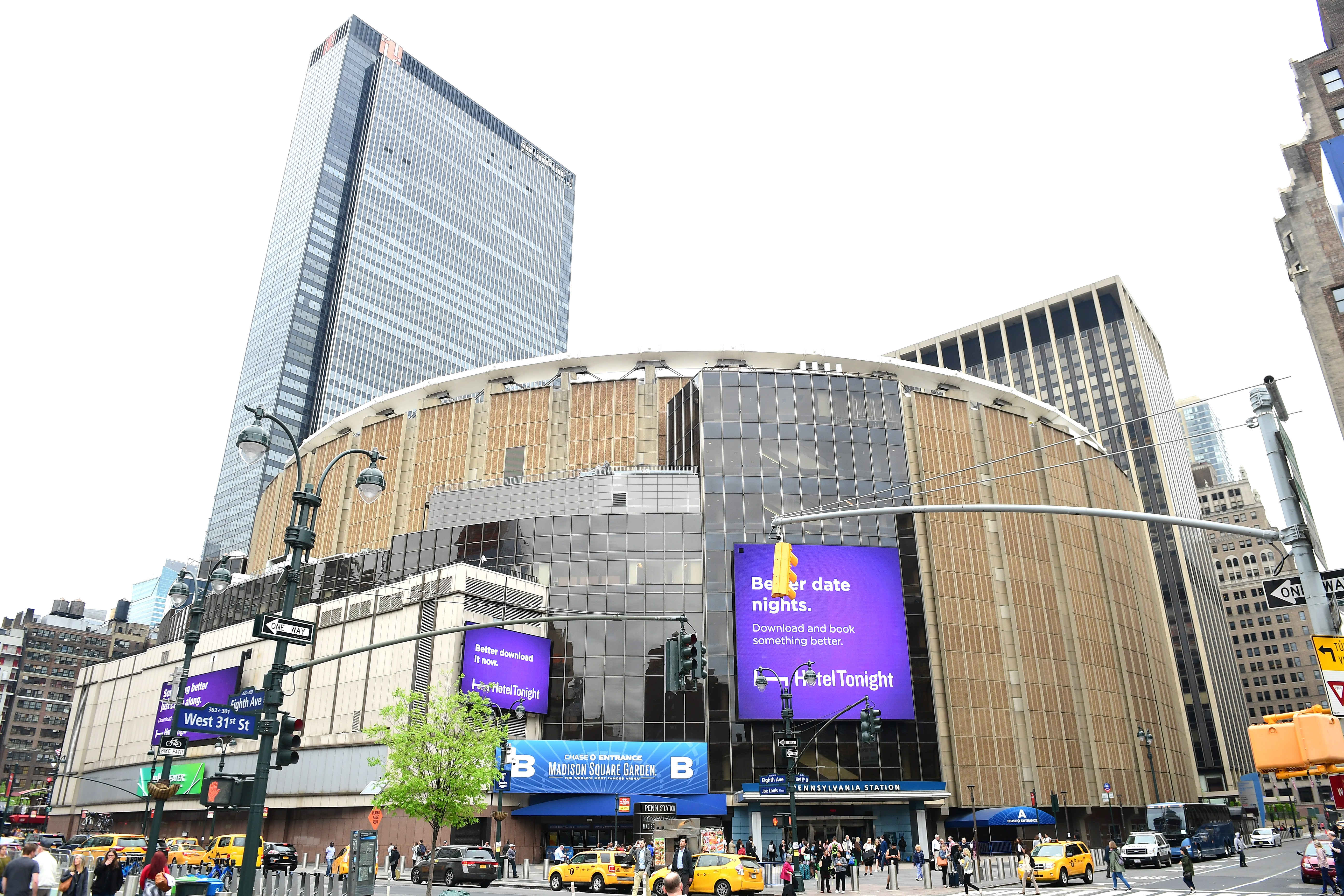 A view of Madison Square Garden in New York.