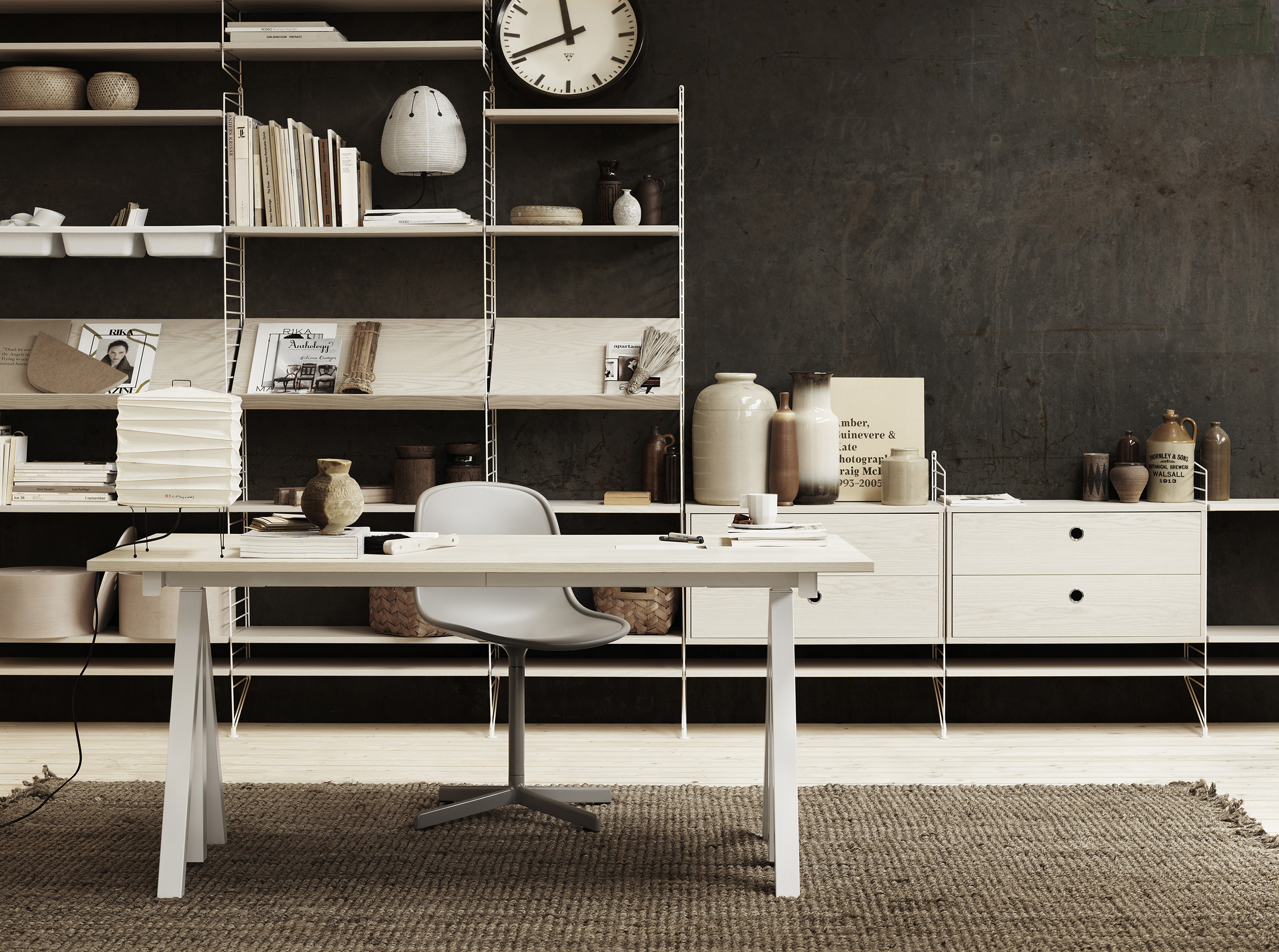 The String metal shelving system