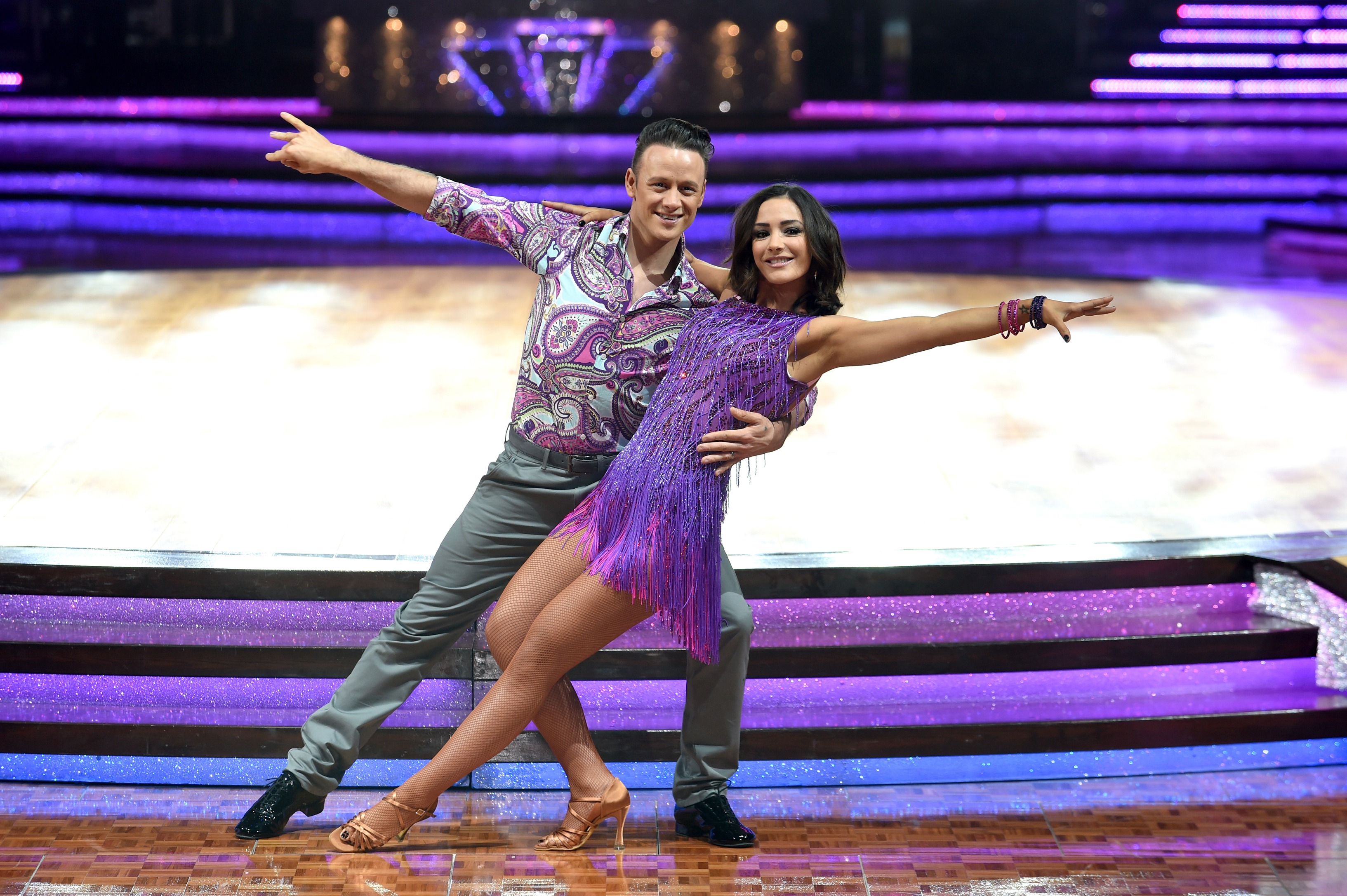 Frankie Bridge with her dance partner Kevin Clifton during Strictly Come Dancing in 2014 when they reached the final. (Joe Giddens/PA)