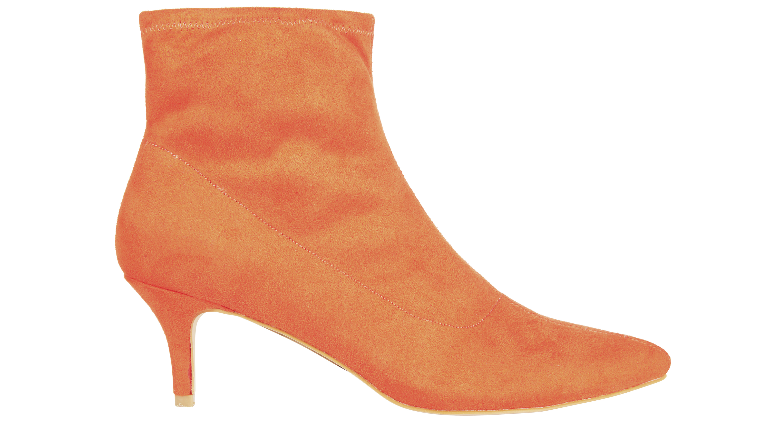 Tu at Sainsbury's Online Exclusive Orange Sock Ankle Boots