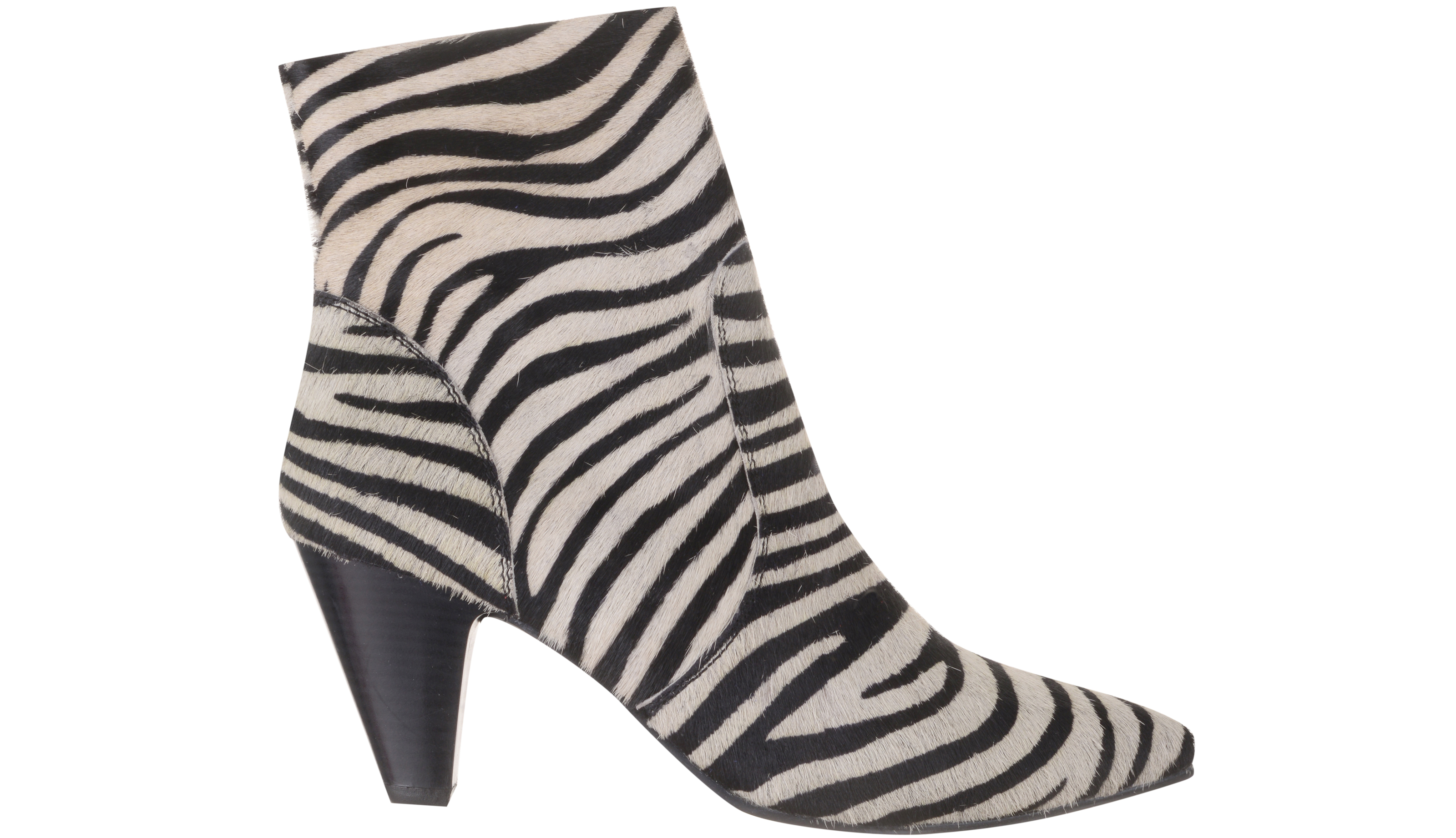 Dorothy Perkins Multi Coloured Zebra Design Leather Attitude Ankle Boots