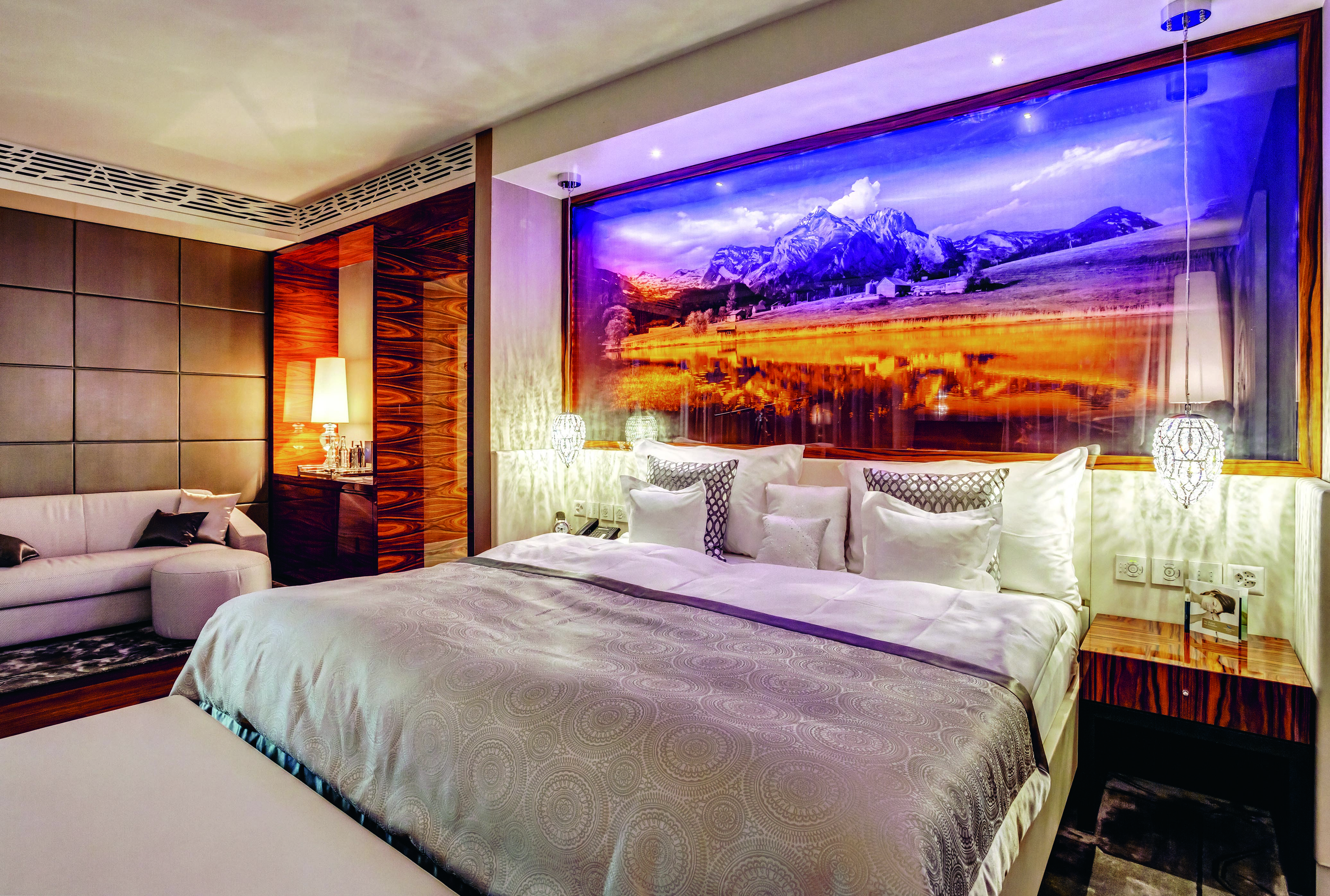 A suite at the Grand Resort Bad Ragaz