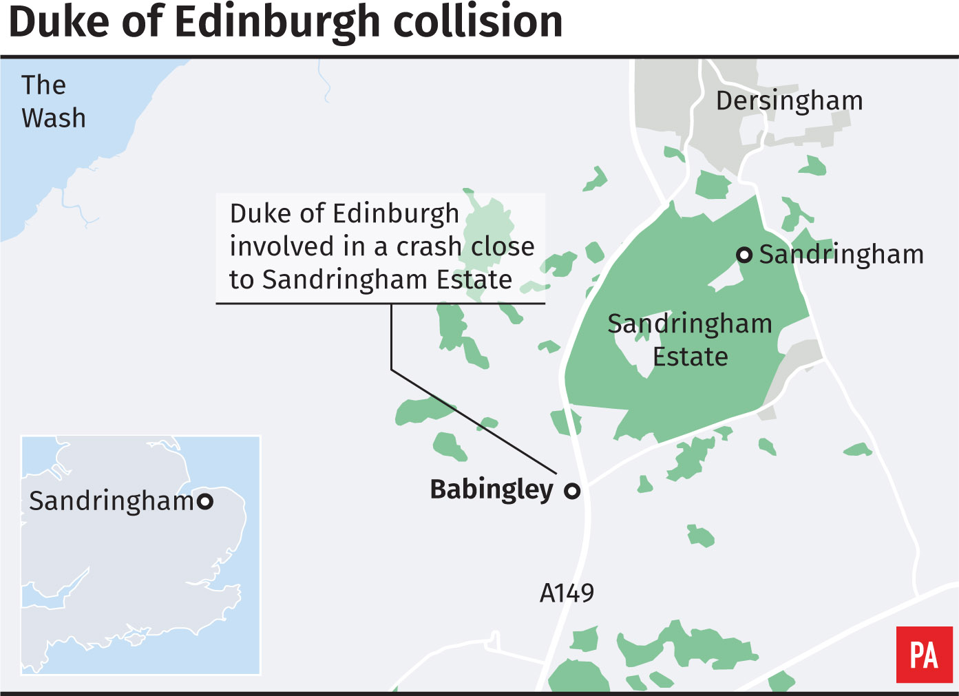 Locator of the Duke of Edinburgh's crash 