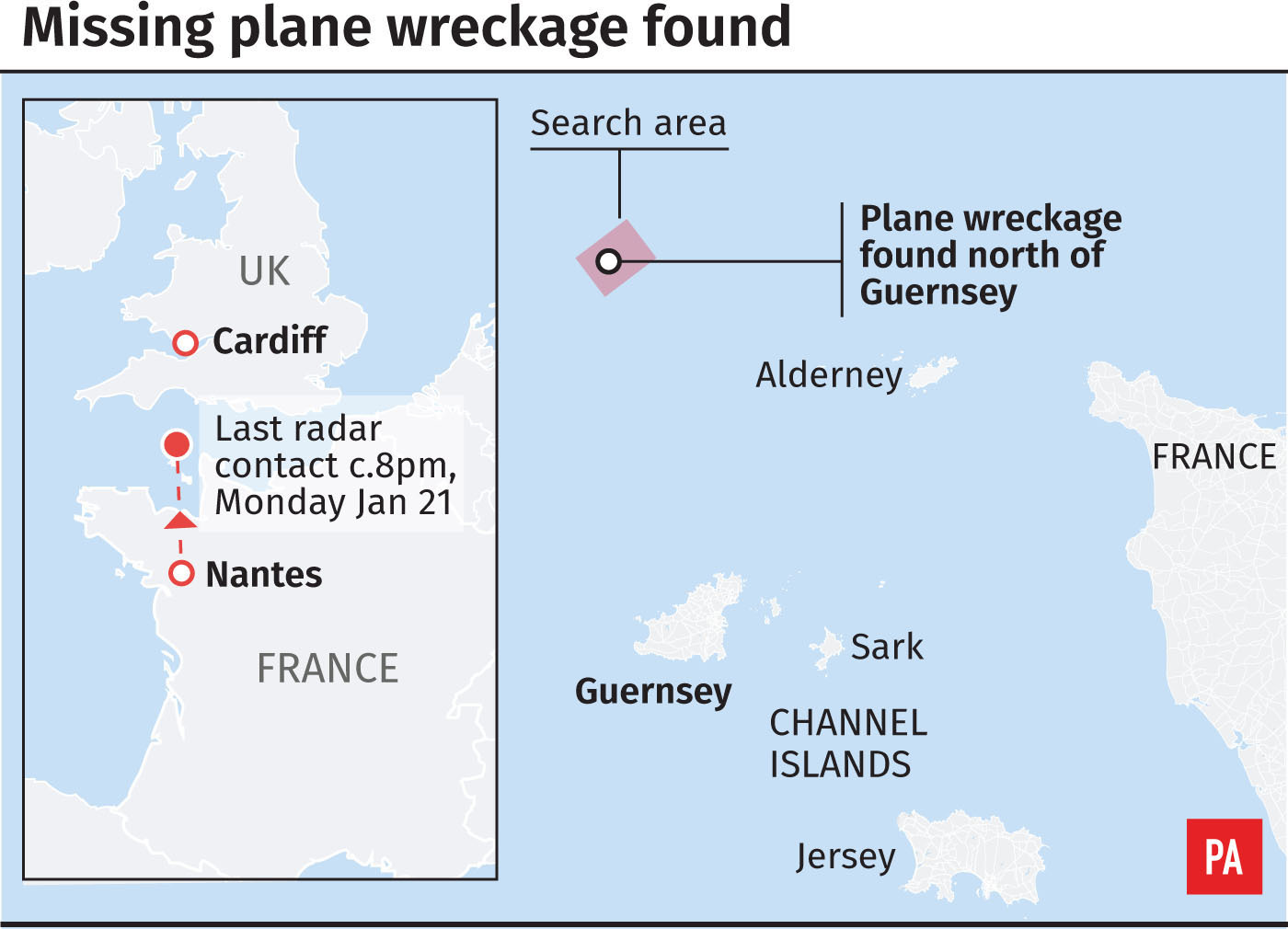 Missing plane wreckage found