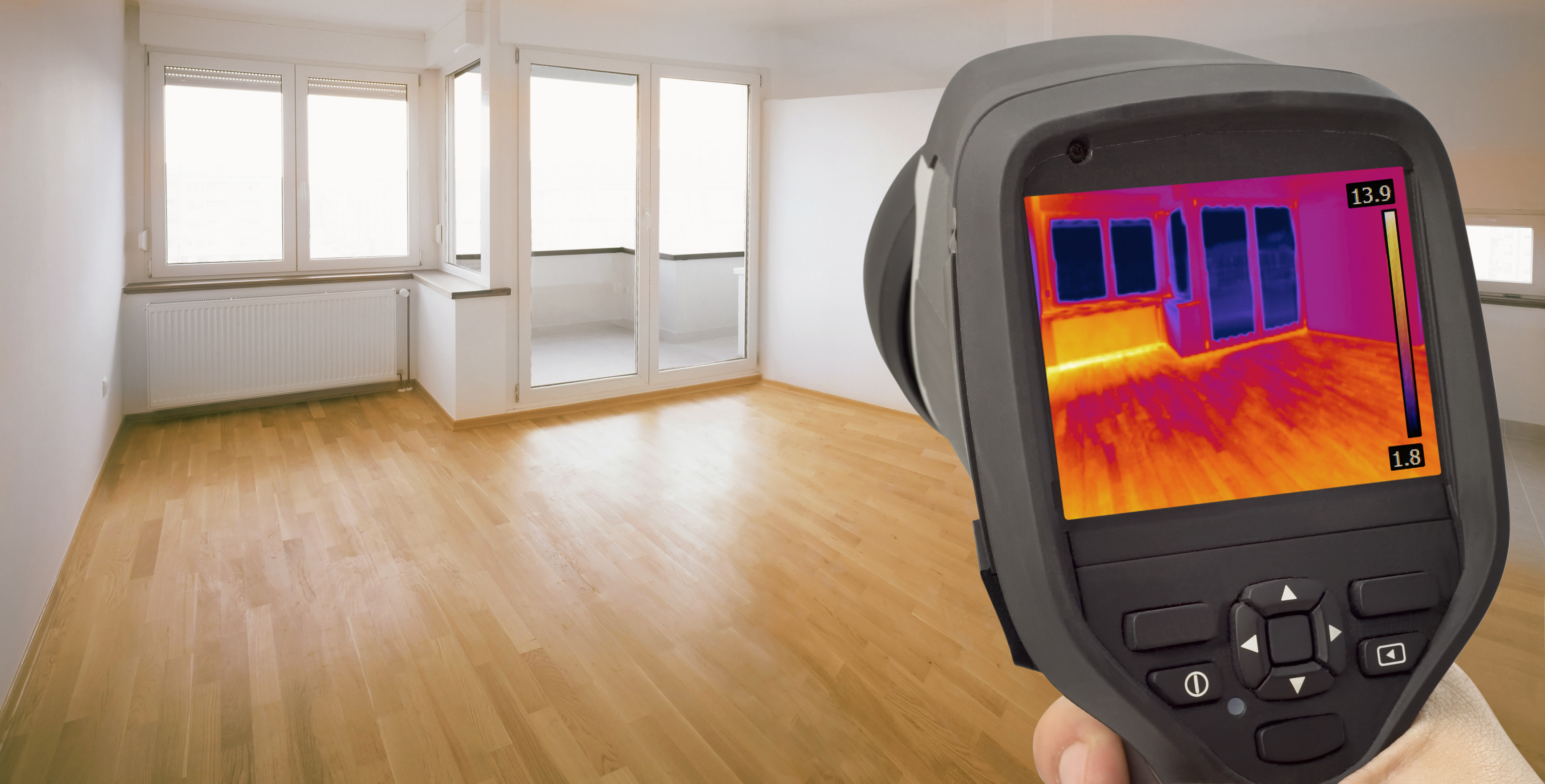 A thermal representation of heat loss