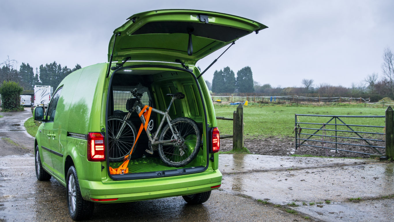 There's enough space in the Caddy for a mountain bike