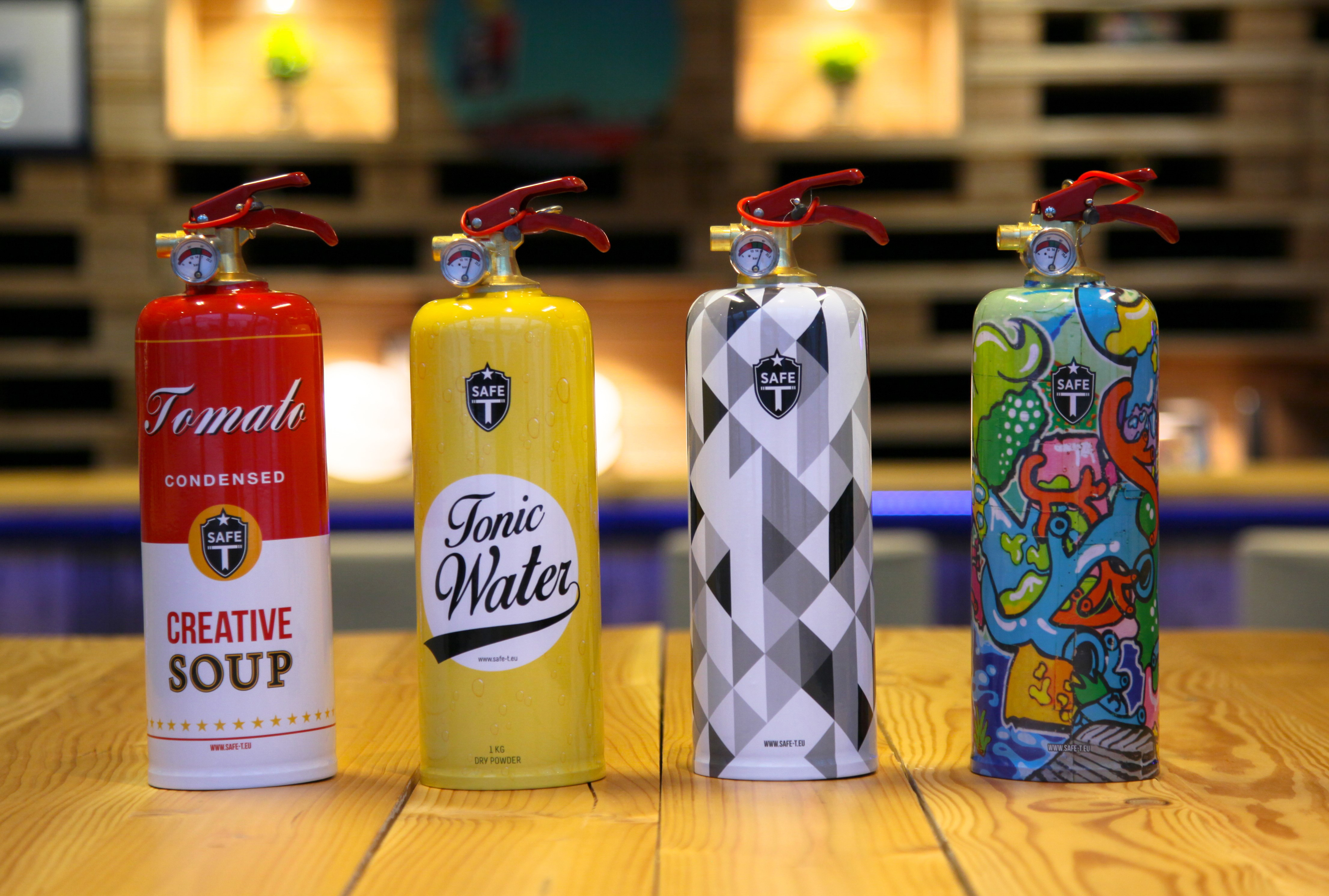Designer fire extinguishers