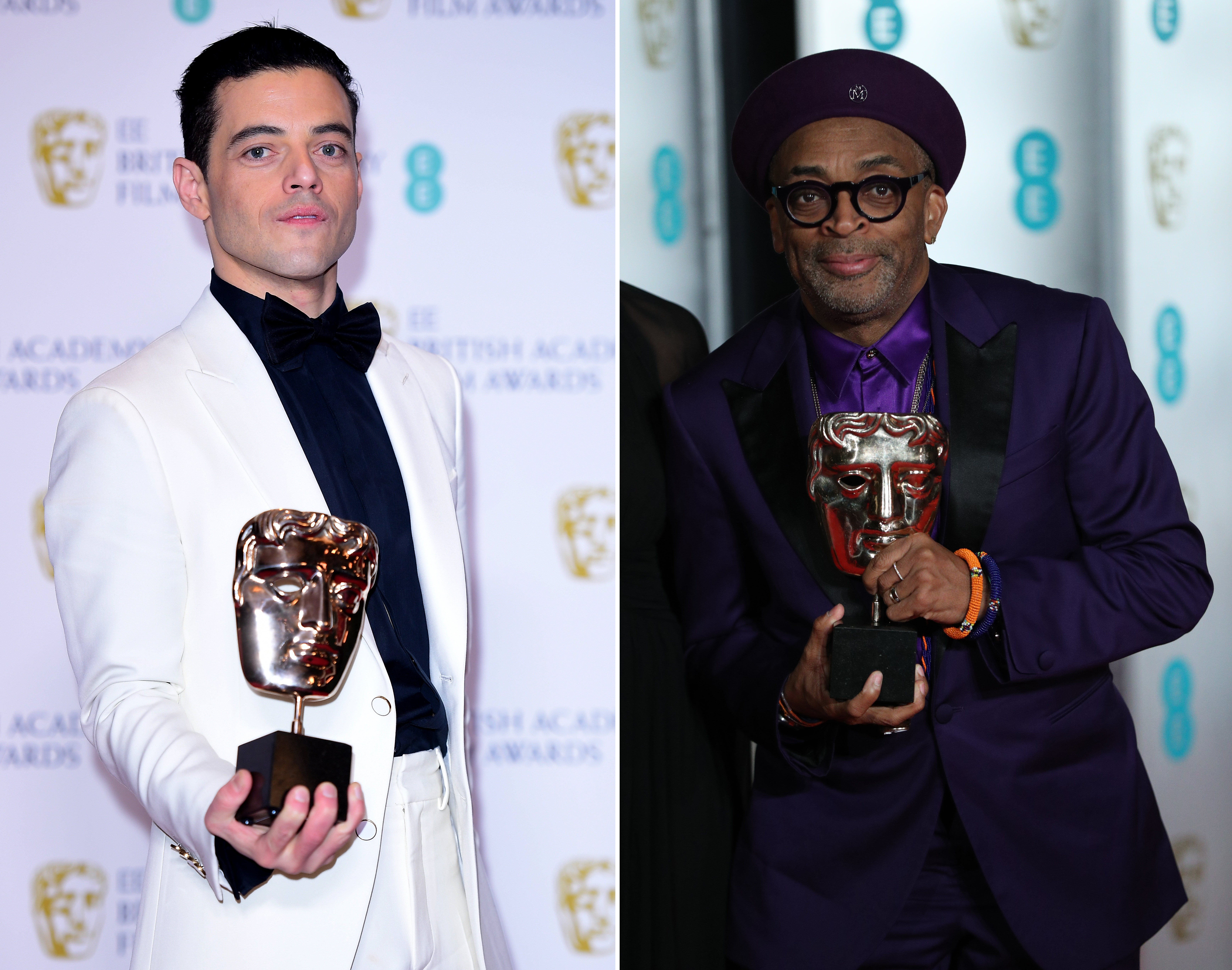 Rami Malek and Spike Lee at this year's BAFTAs