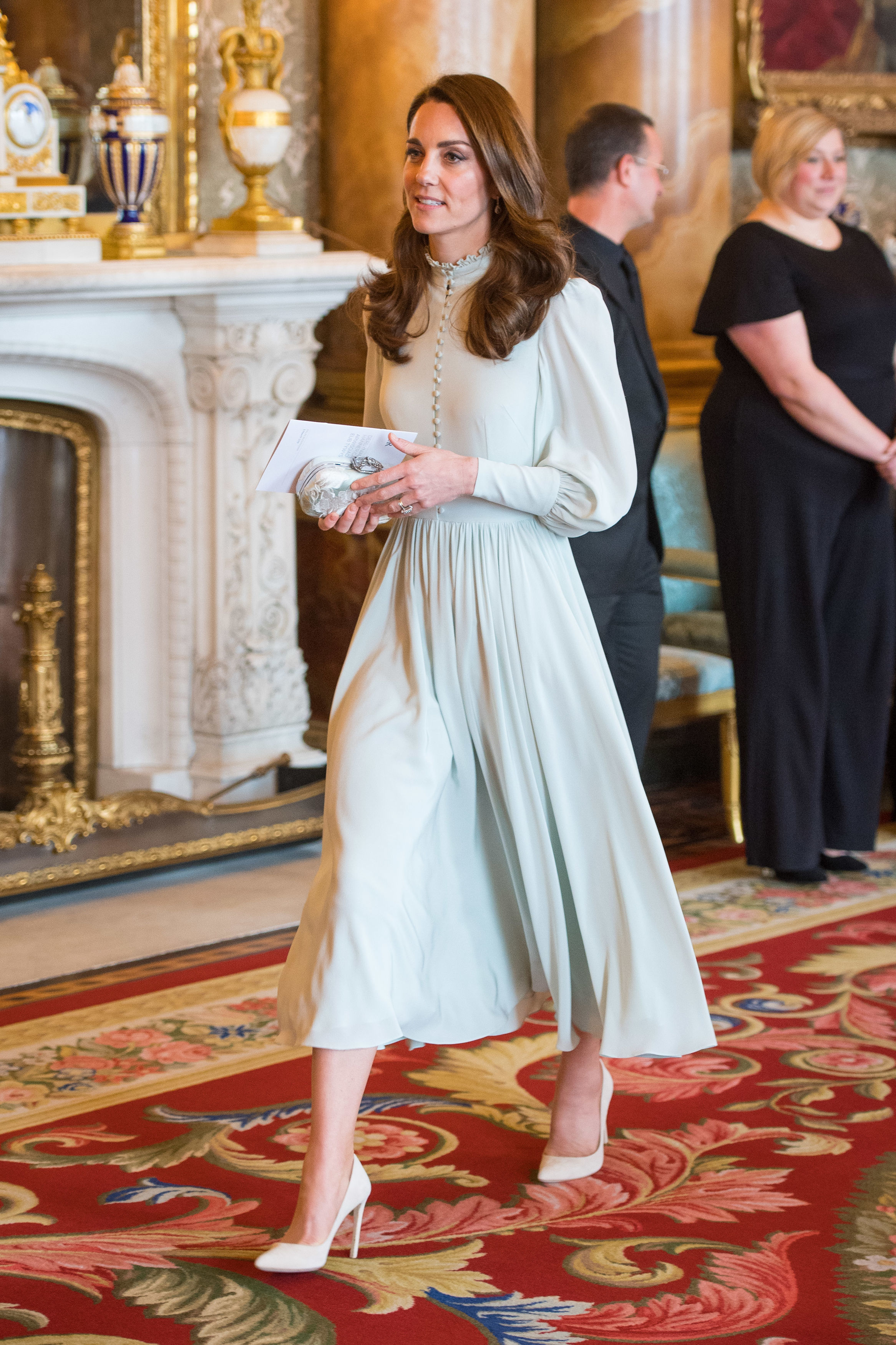 The Duchess of Cambridge attends a reception at Buckingham Palace